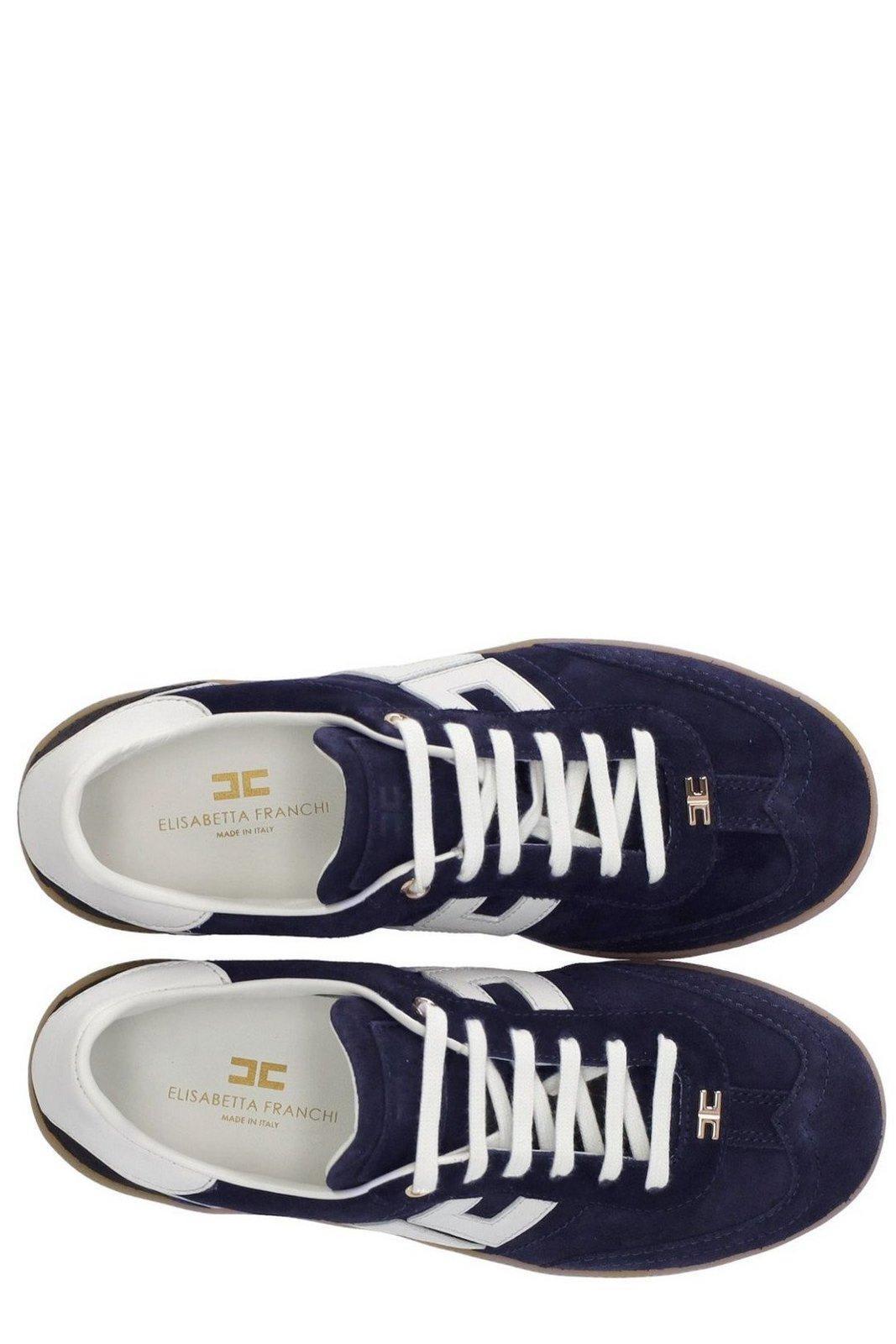 スニーカー ELISABETTA FRANCHI Woman Sneakers Gnawed Blue SA51G D07 Elisabetta Franchi Sneakers for Women | Online Sale up to 55