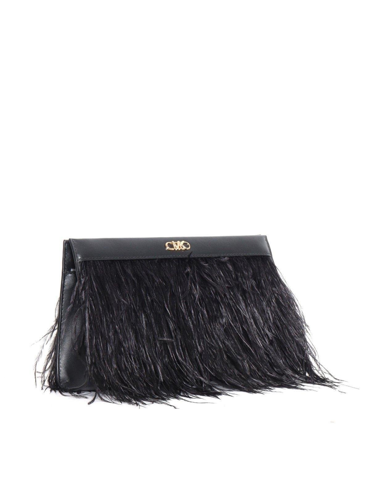 Michael kors black fringe bag sale