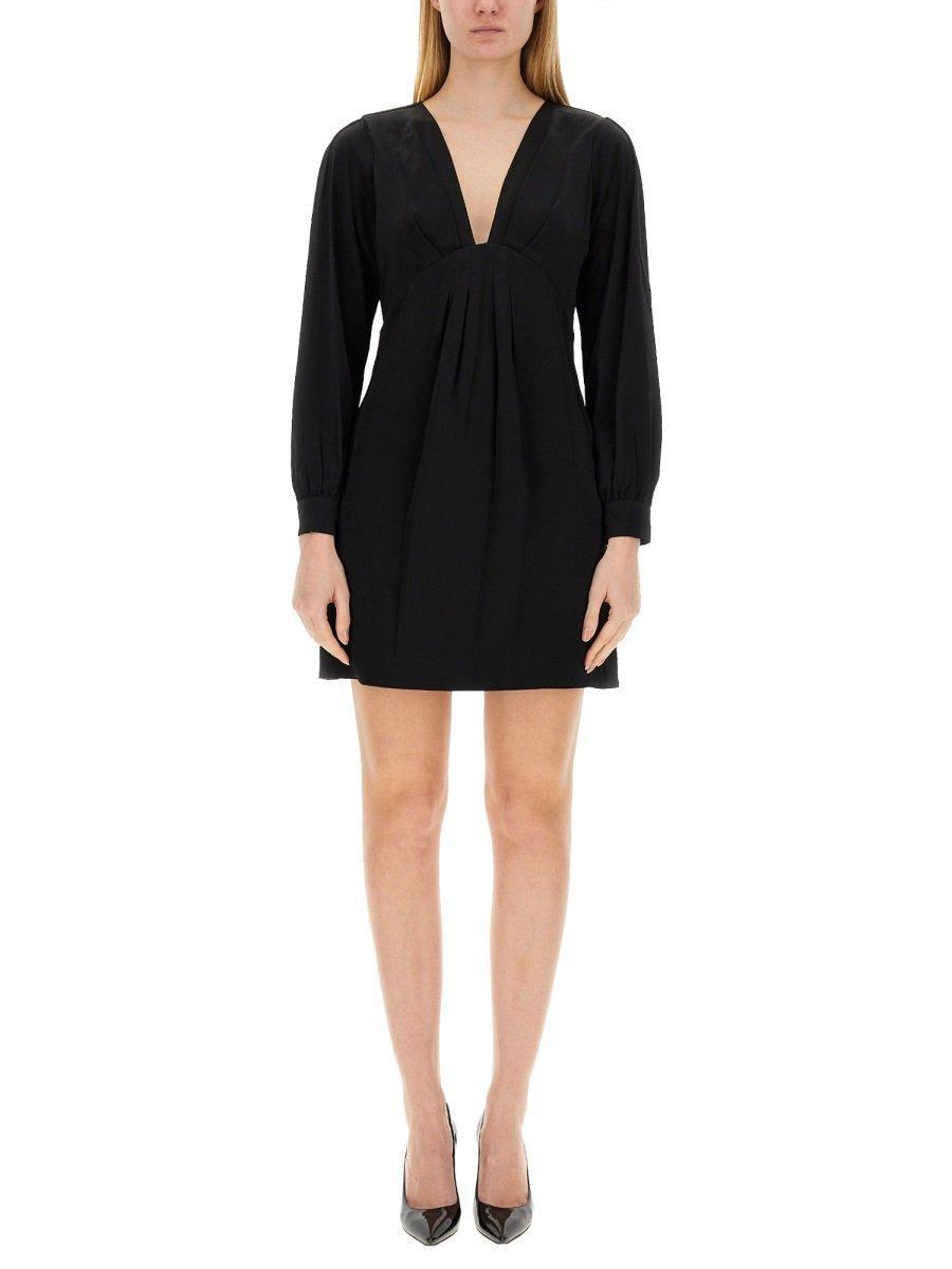 Michael kors v neck cap sleeve dress deals