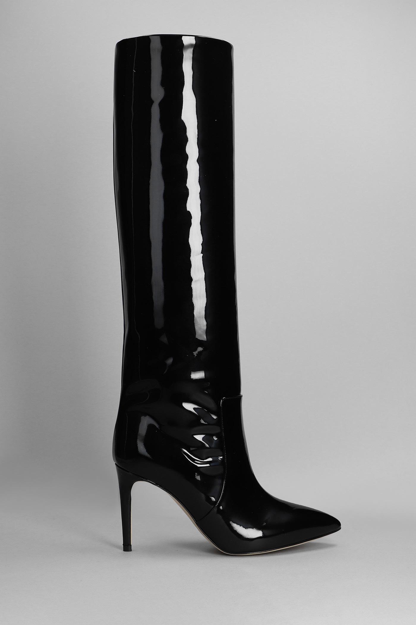 Paris Texas High Heels Boots In Black Patent Leather | Lyst