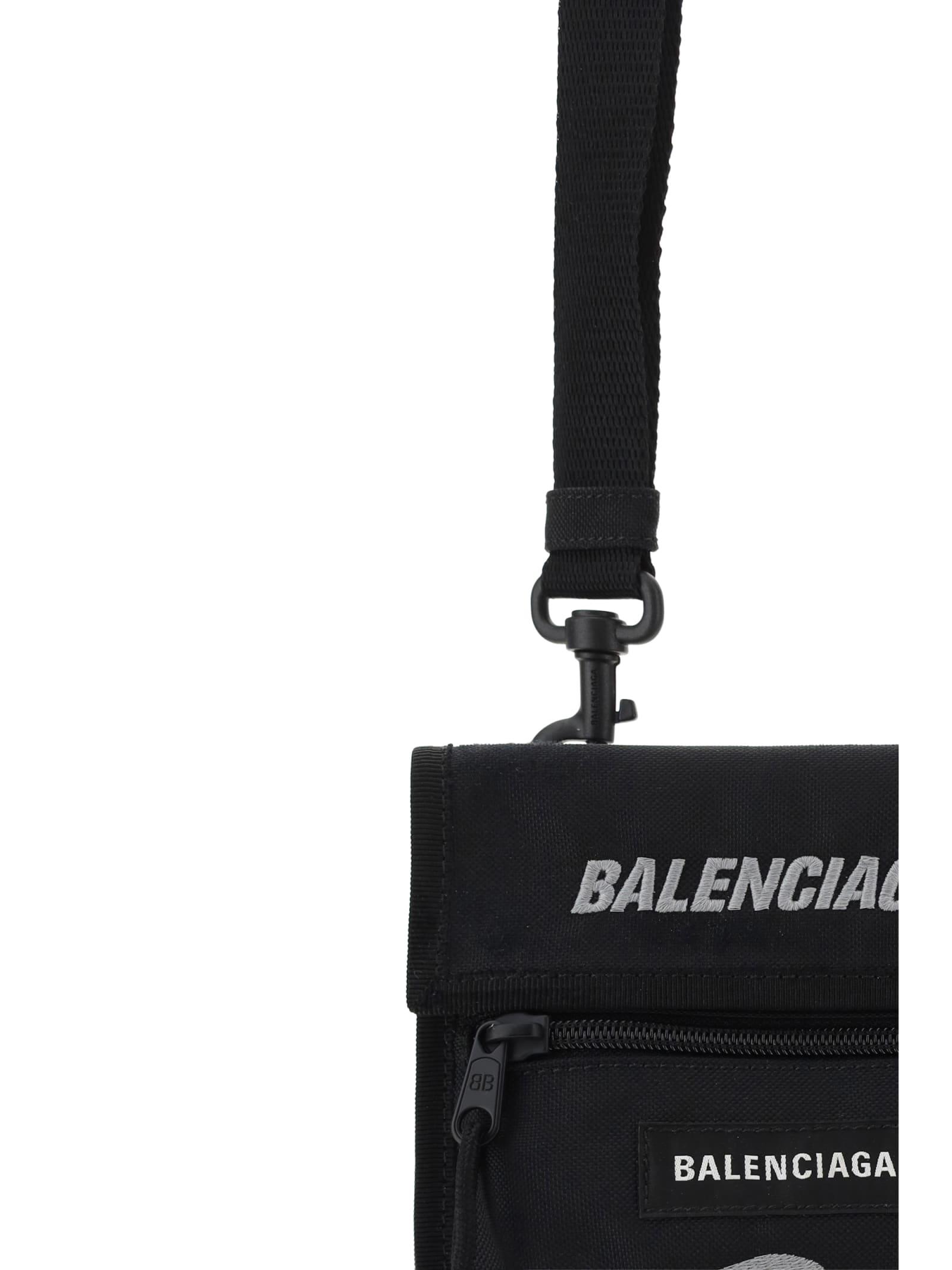 Balenciaga logo strap best sale bag