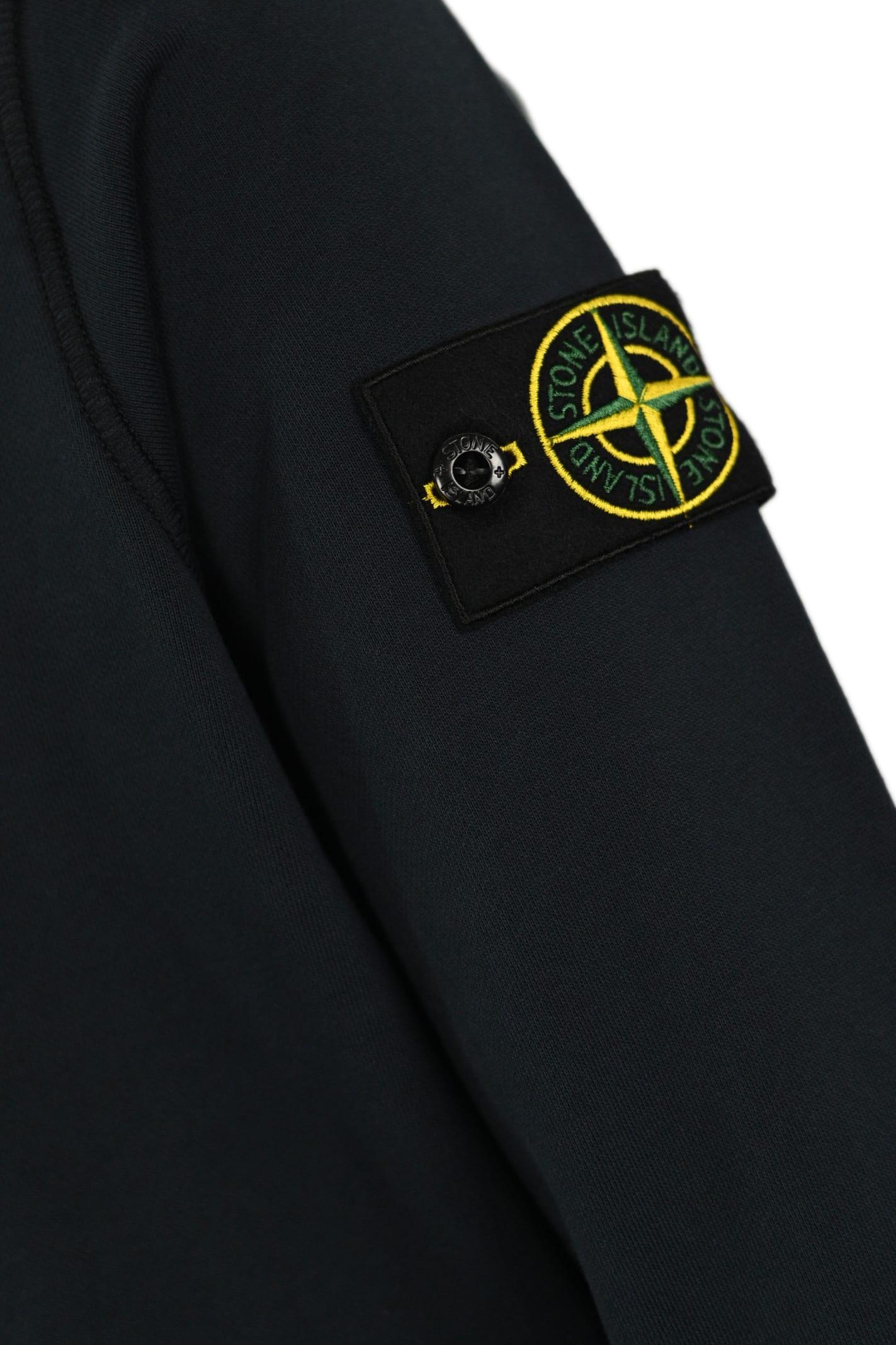 Stone Island Cotton Sweatshirt 63051 in Black for Men | Lyst