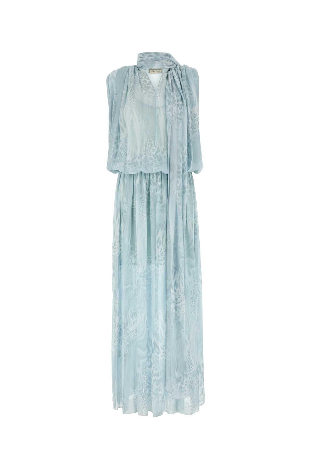 ワンピース BLUMARINE Printed Chiffon Dress Printed Chiffon Long Dress | Blumarine