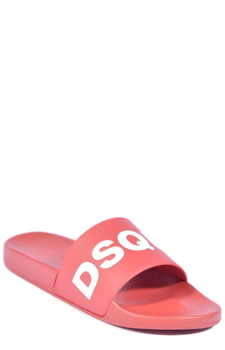 DSquared Logo Printed Slip on Slides in Pink for Men Lyst