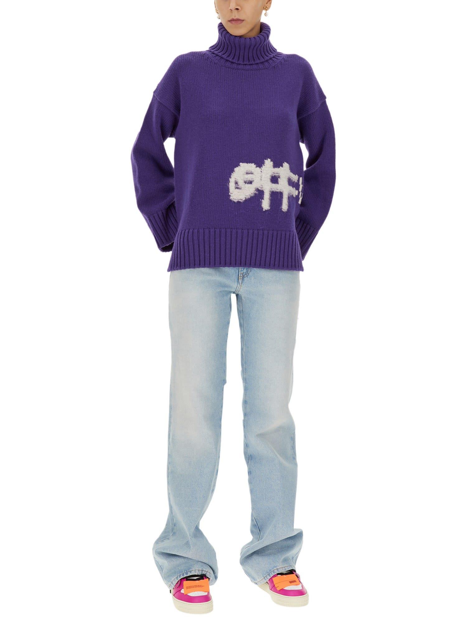 デニム・ジーパン OFF-WHITE BEACH BABY BAGGY JEANS IN COTTON DENIM Off-White Beach Baby Baggy Jeans Off-White
