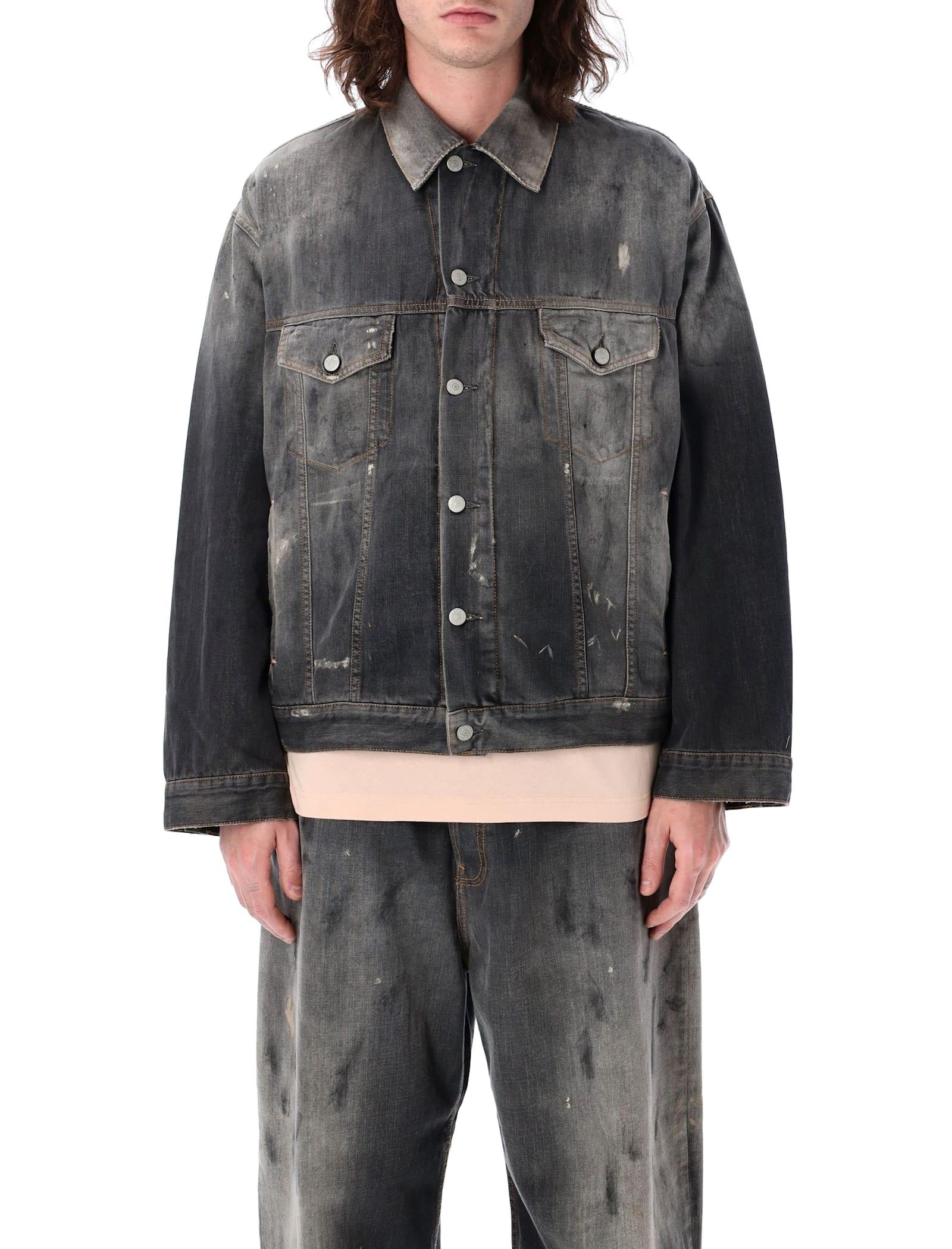 Acne Studios Trafalgar Denim Jacket in Gray for Men | Lyst