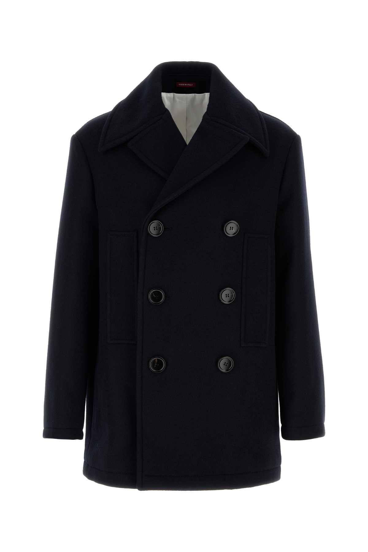 Gucci Midnight Wool Coat in Black for Men Lyst