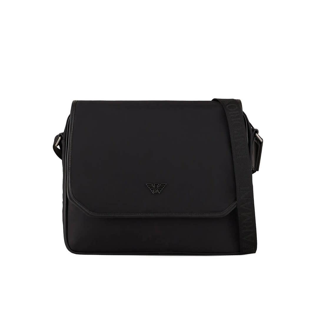 Emporio Armani Black Messenger Crossbody Bag for Men Lyst