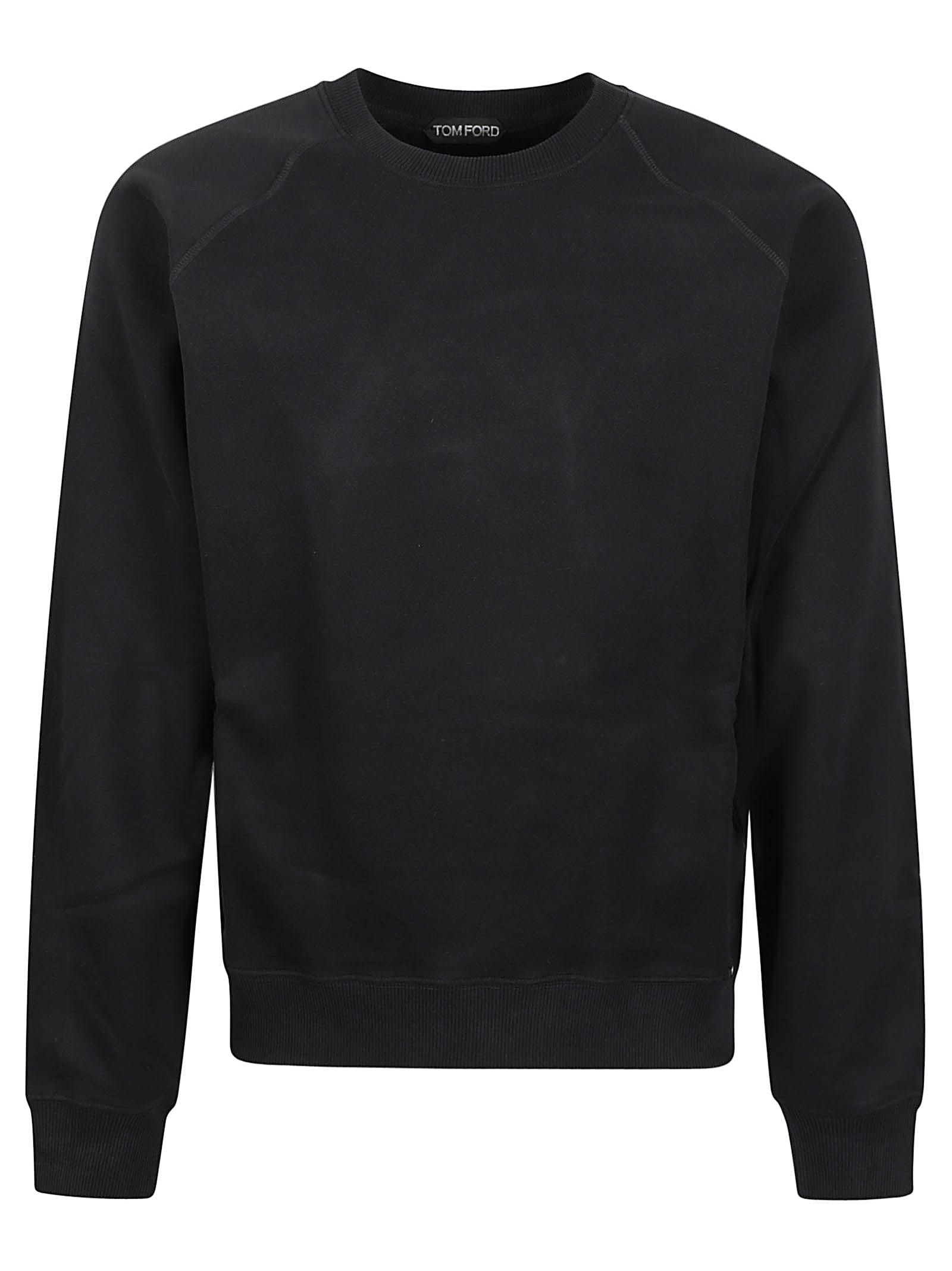 【送料&関税込】Tom Ford Round Neck Sweatshirt Tom Ford Round Neck Sweatshirt in Black for Men | Lyst