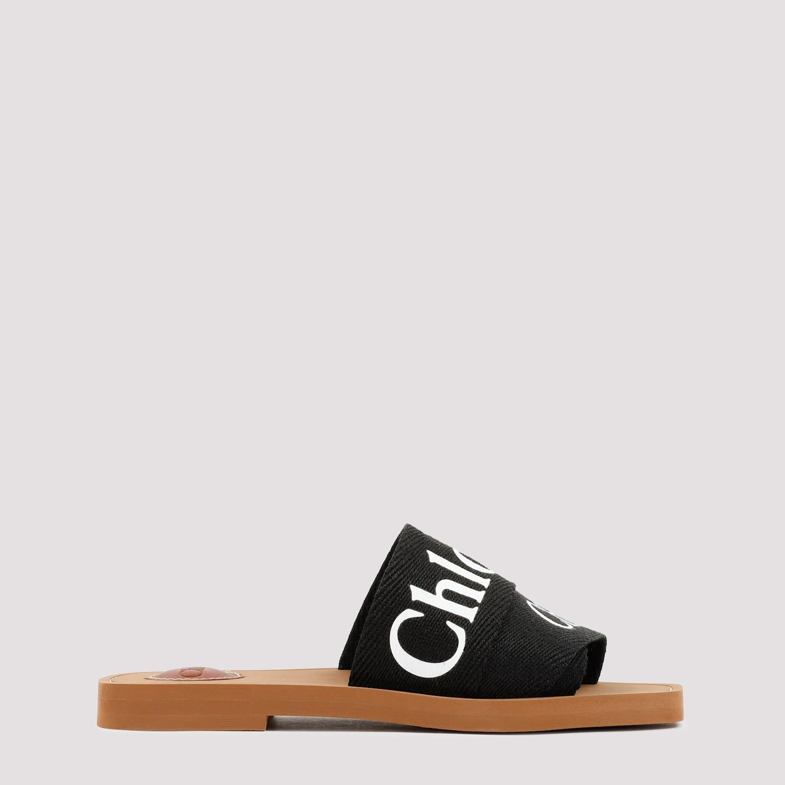 サンダル・ミュール Chloe'  ALIZE FLAT DOUBLE C BUCKLE SLEEPERS BLACK Chloé Alize Flat Double C Buckle Sleepers Black Chloe