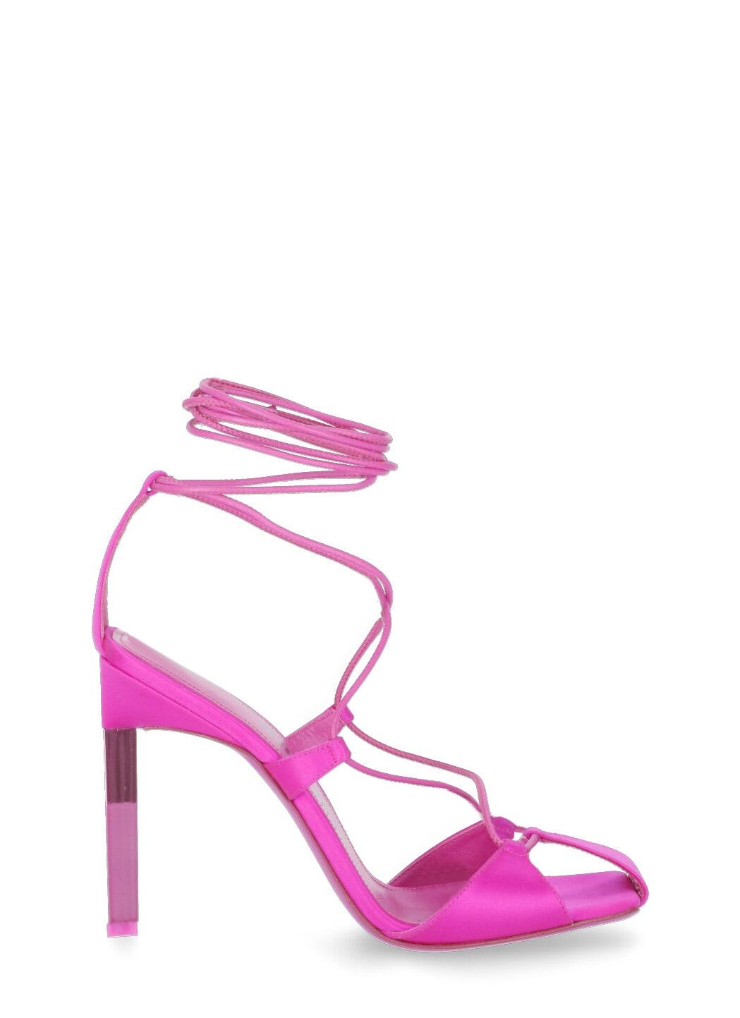 The Attico Adele Heeled Shoes in Pink | Lyst