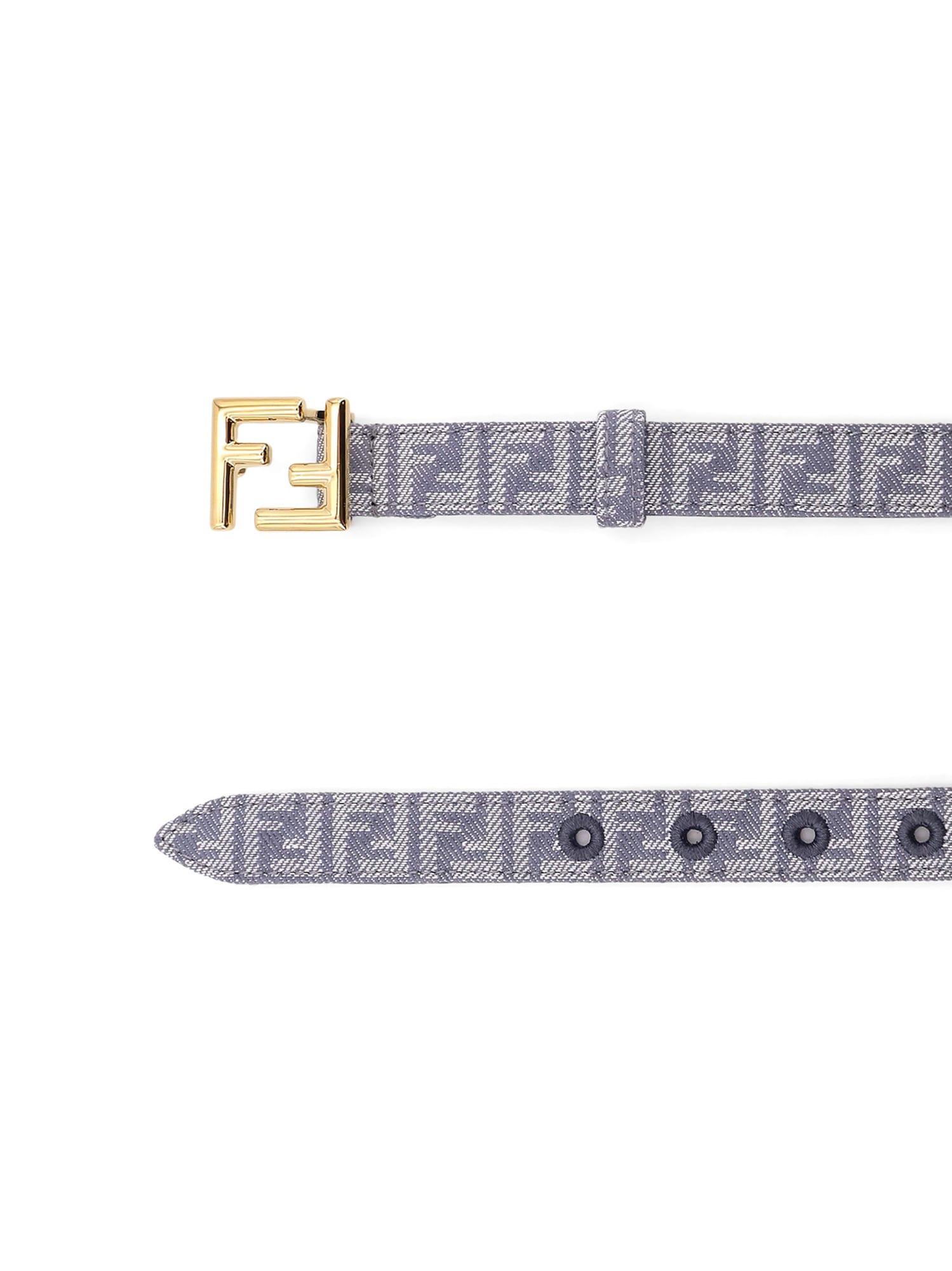 アクセサリーその他 FENDI Jacquard FF fabric belt Fendi Jacquard Ff Fabric Belt in White | Lyst