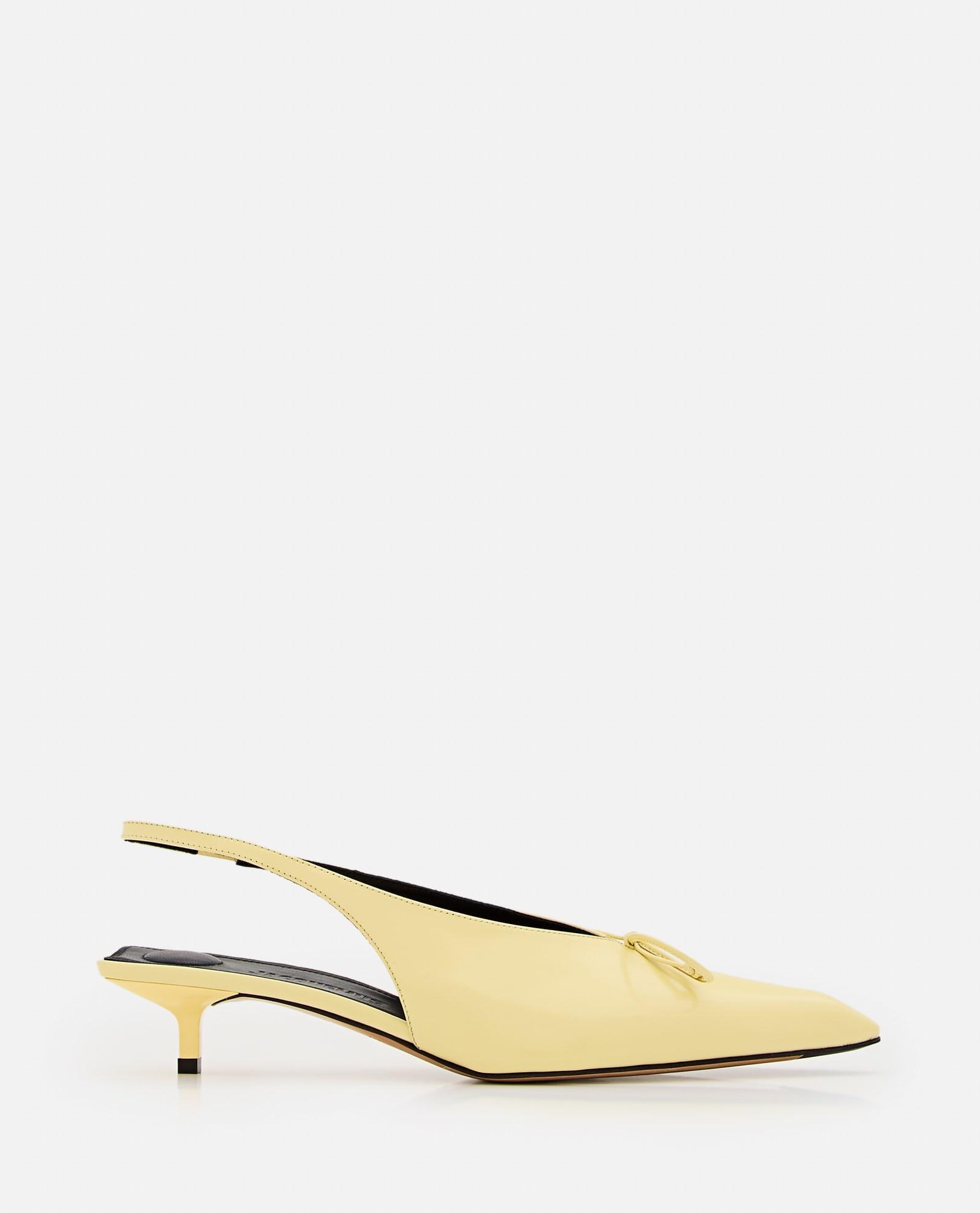 Jacquemus Yellow Les Sculptures 'les Slingbacks Cubisto