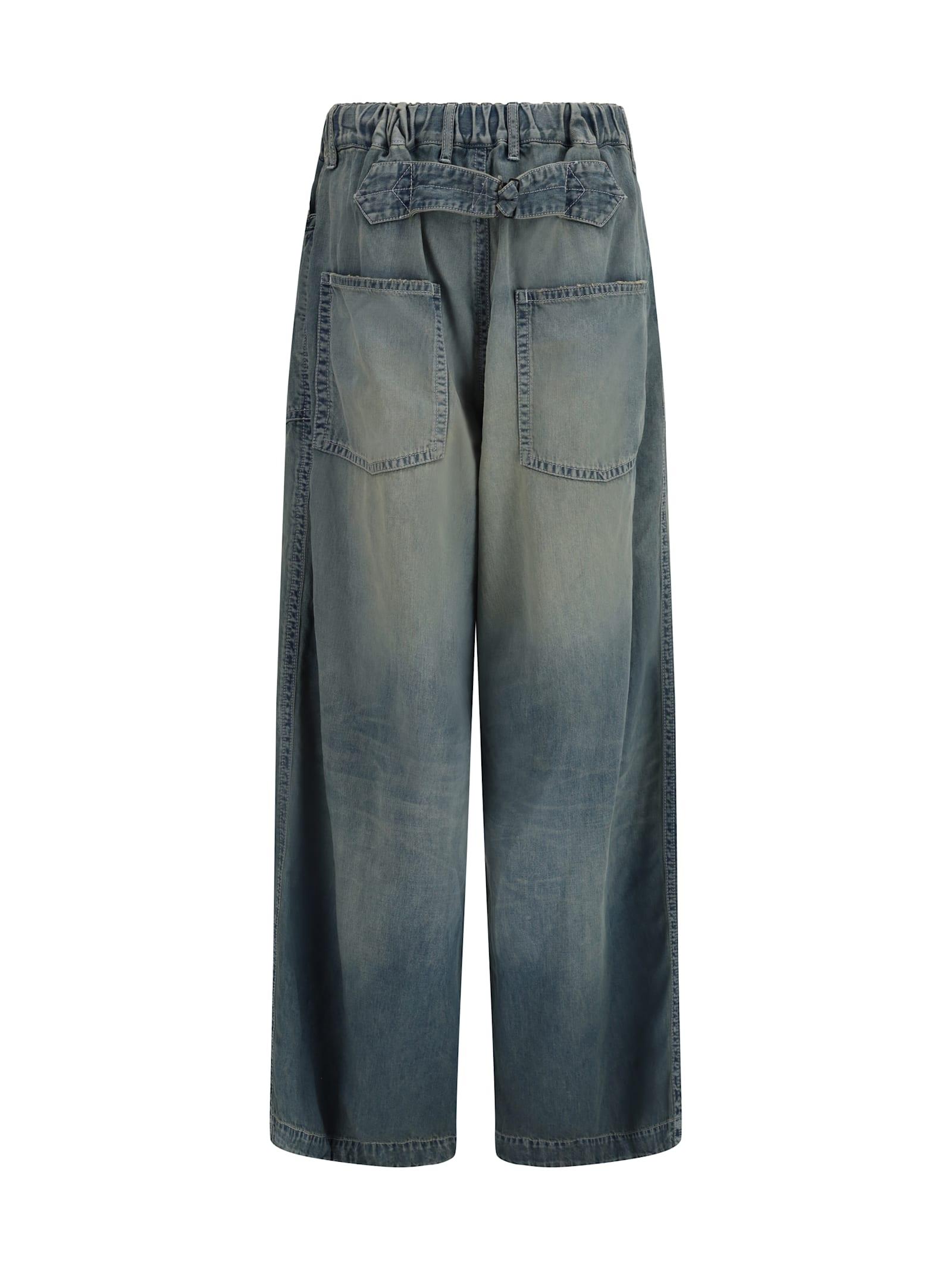 Maison Mihara Yasuhiro Light Denim Wide Pants in Blue | Lyst