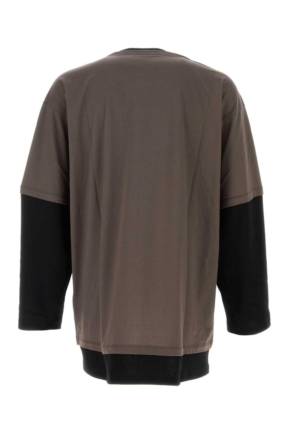Tシャツ・カットソー Magliano Two-tone cotton oversize Trauma t-shirt Magliano Two-Tone Cotton Oversize Trauma T-Shirt in Gray for