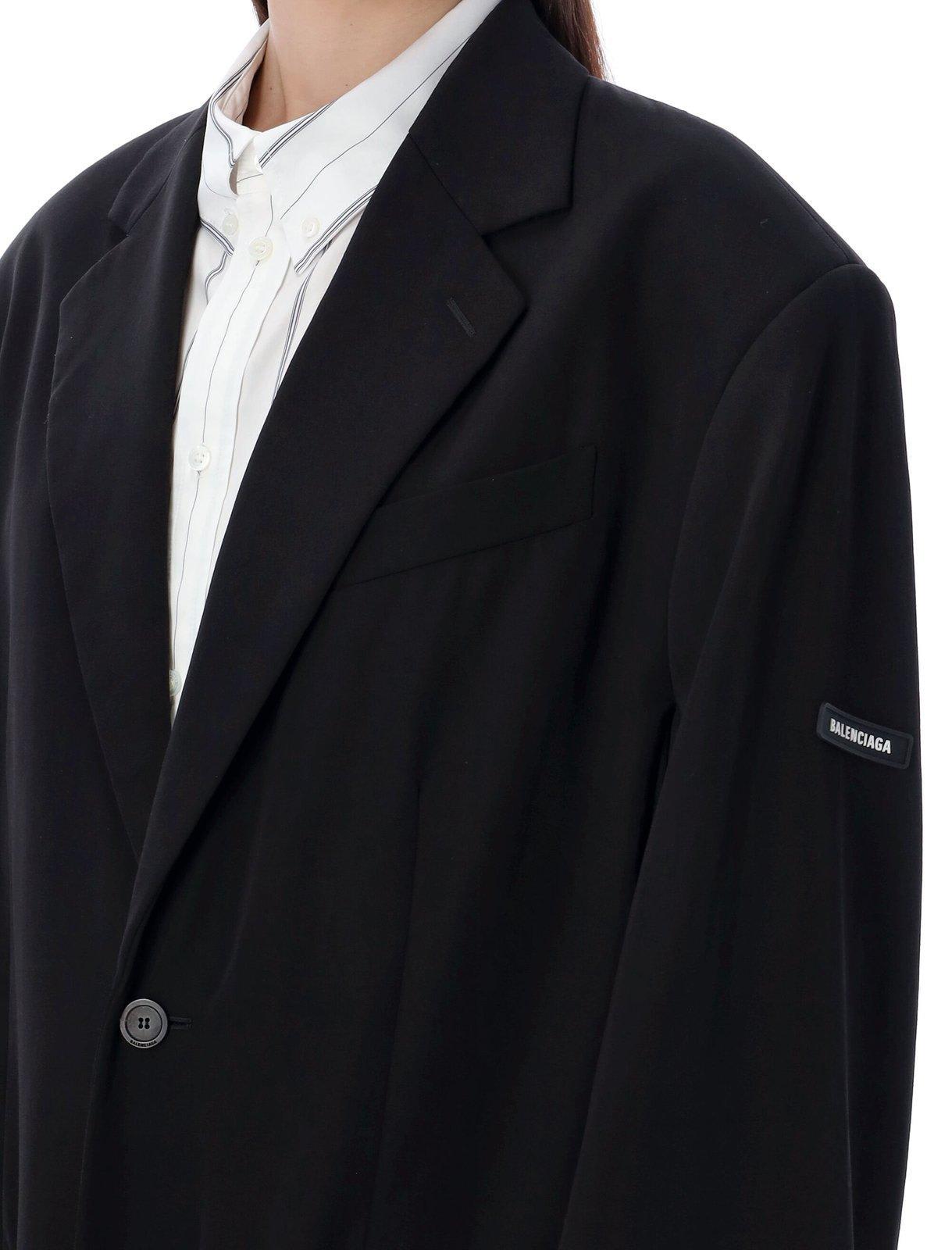 Balenciaga Skater Tailored Coat in Black Lyst