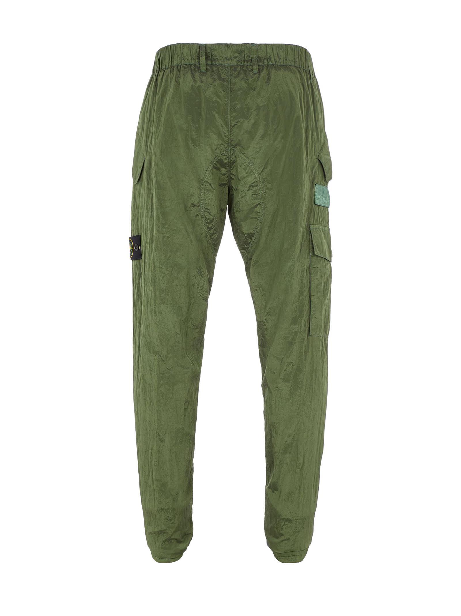 Stone Island Nylon Cargo Pants in Green for Men | Lyst