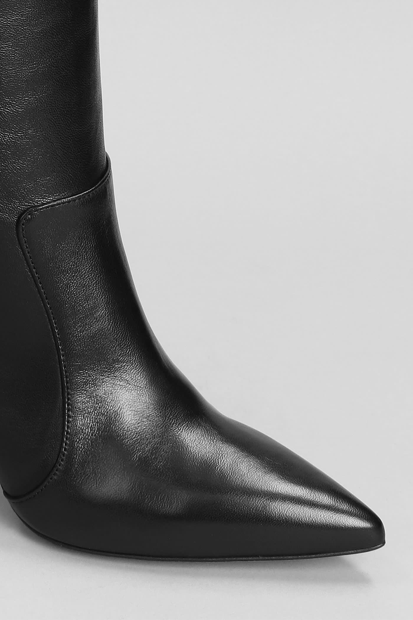 The Seller High Heels Boots In Black Leather | Lyst UK