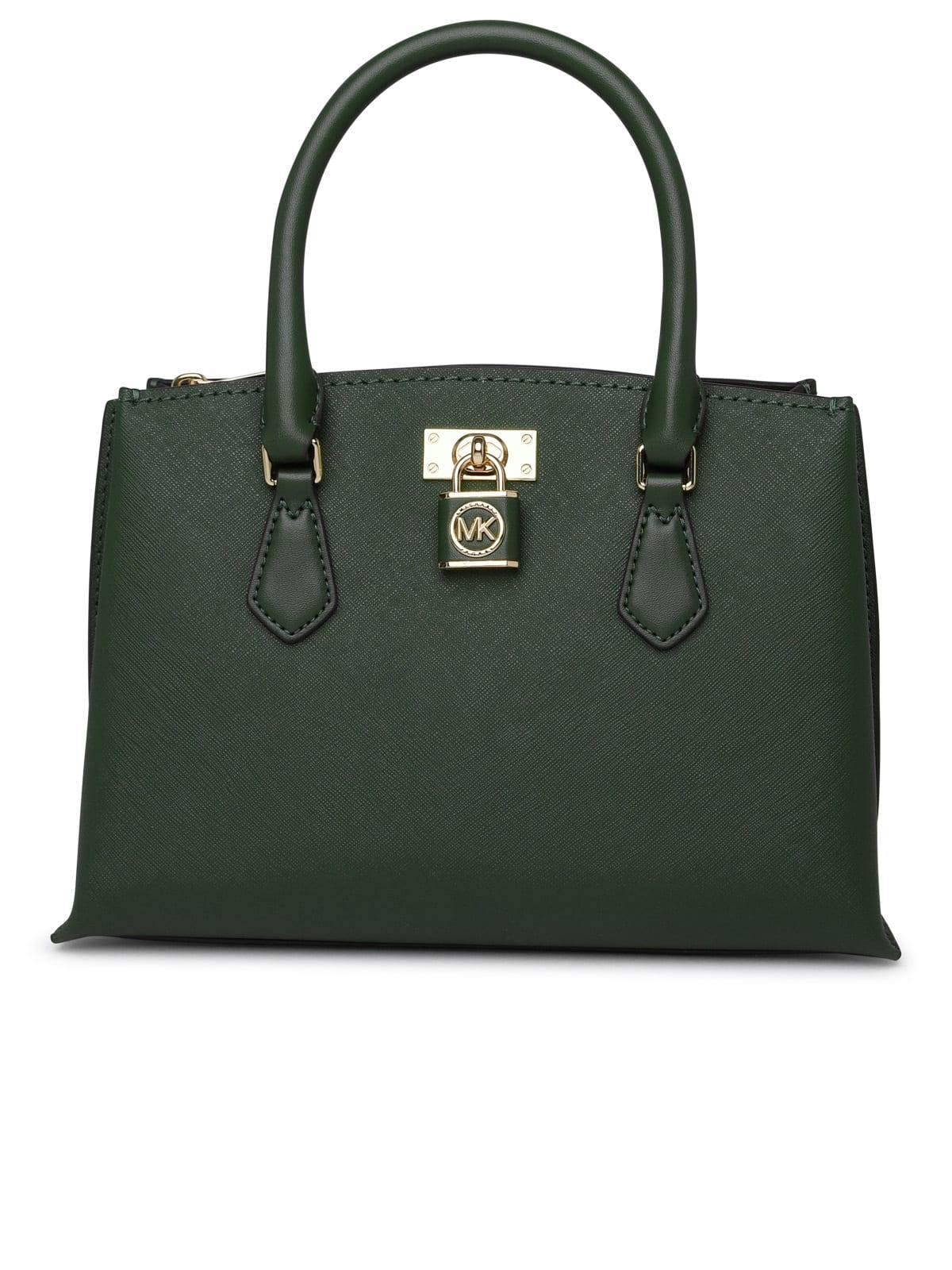 Michael Kors Green Ladies Karlie Small Leather Crossbody Bag in Green