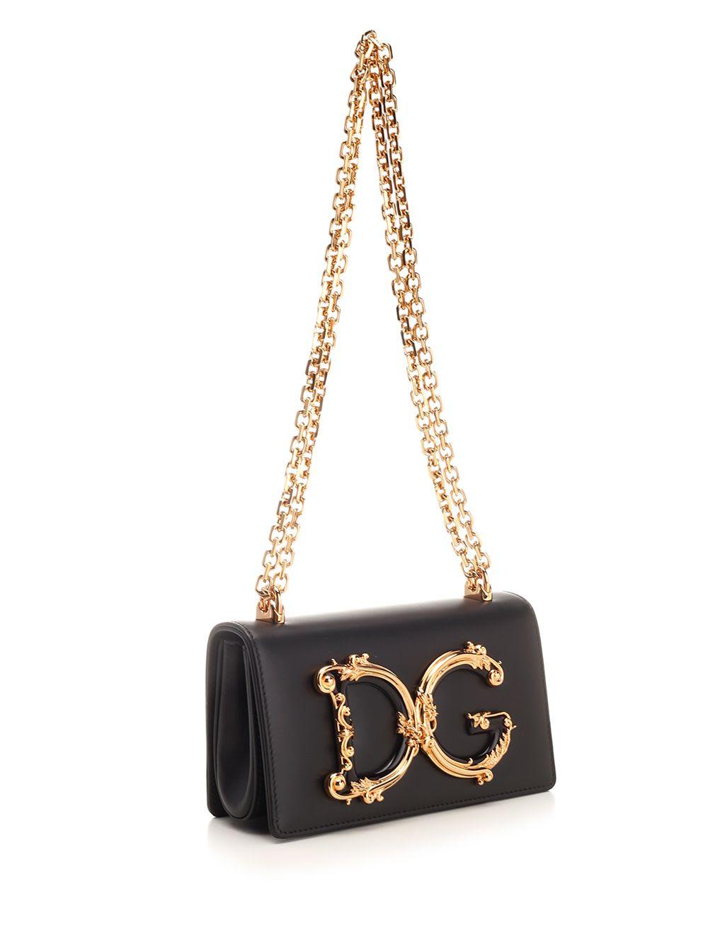 Dolce Gabbana Dg Girls Shoulder Bag in Black Lyst UK