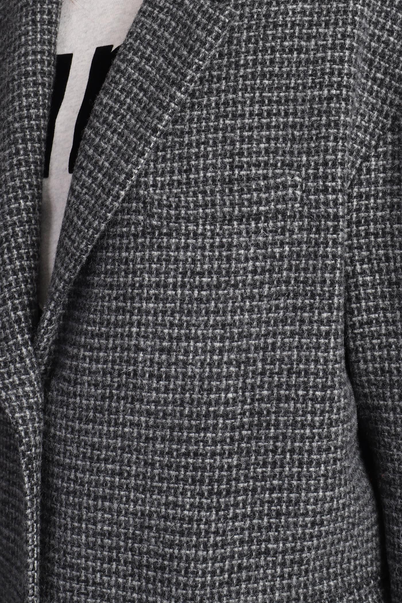 MARANT ETOILE Limiza Coat In Grey Wool in Gray | Lyst