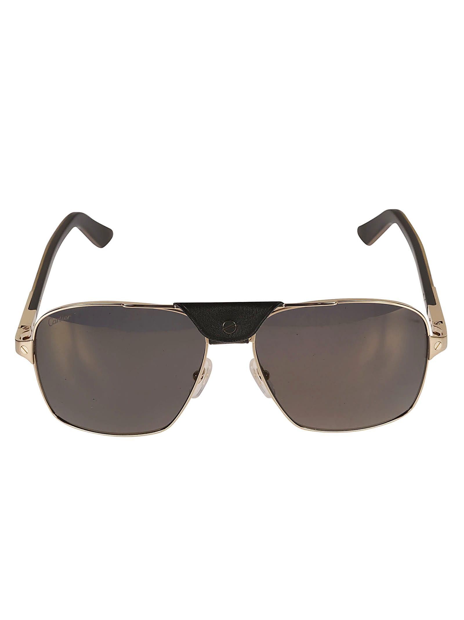 Cartier Aviator Thick Sunglasses for Men Lyst UK