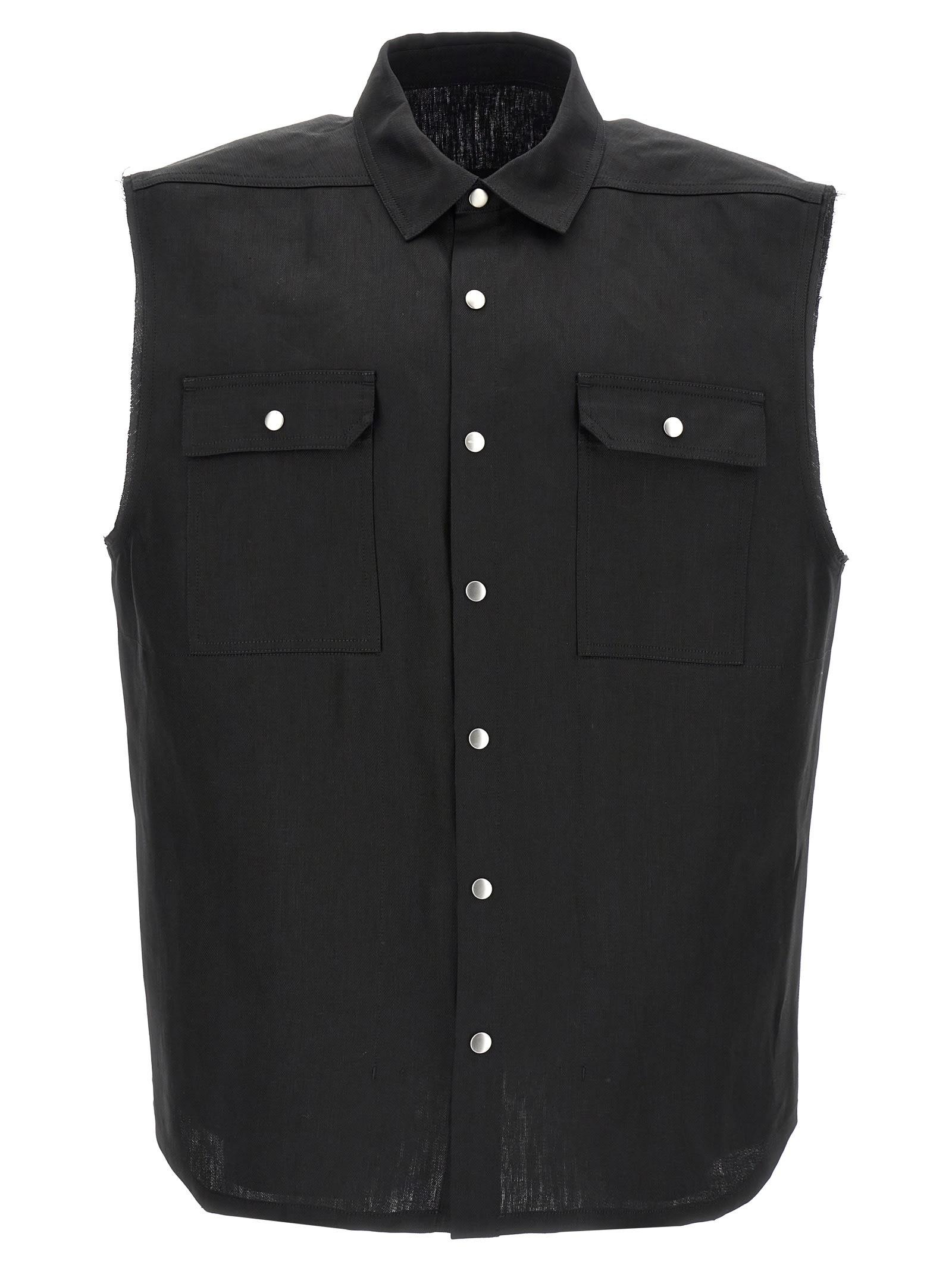 トップス rick owens SLEEVELESS JUMBO OUTERSHIRT Rick Owens Jumbo