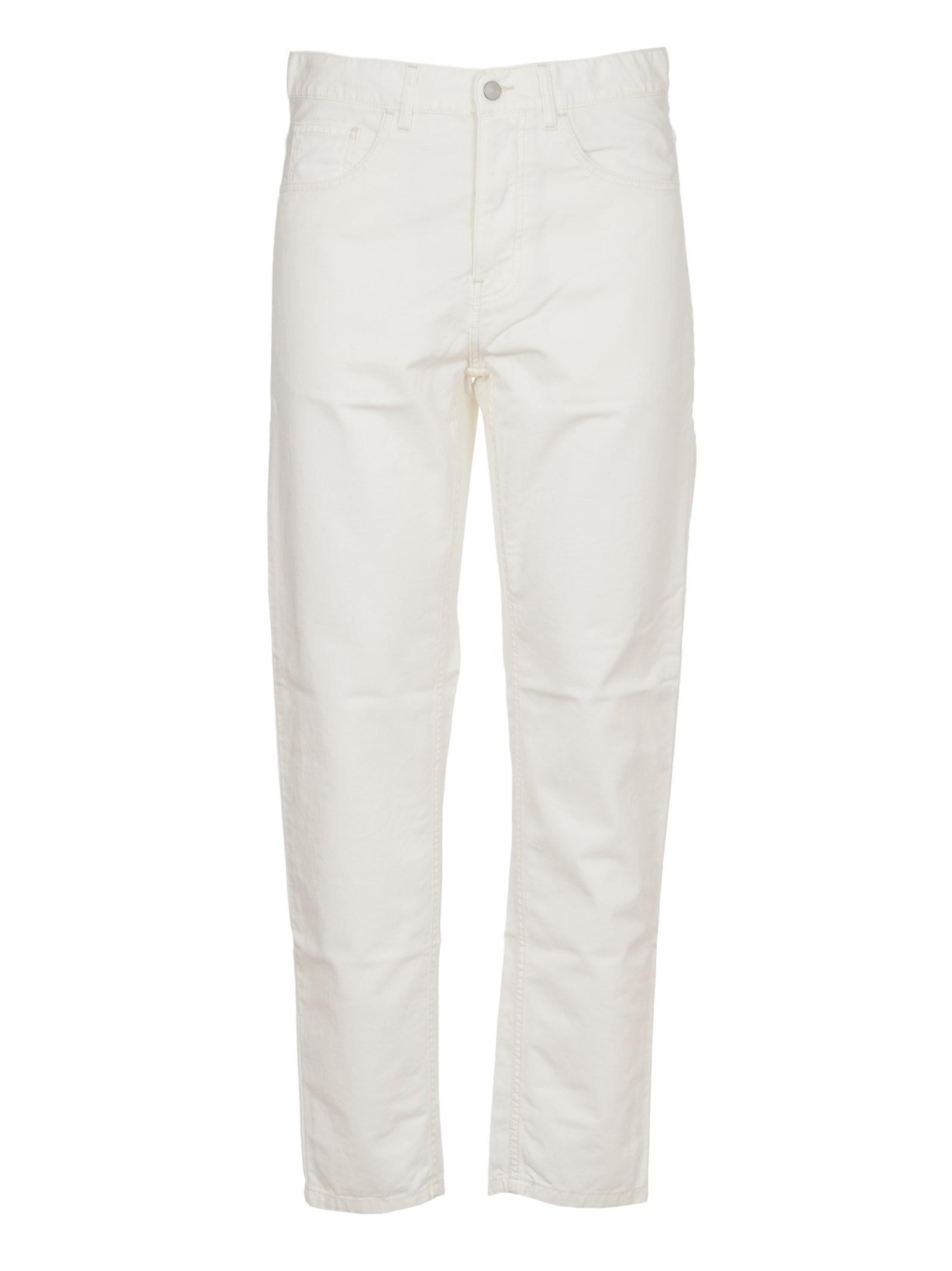 Carhartt Cotton Newel Trousers in White for Men - Save 18% | Lyst