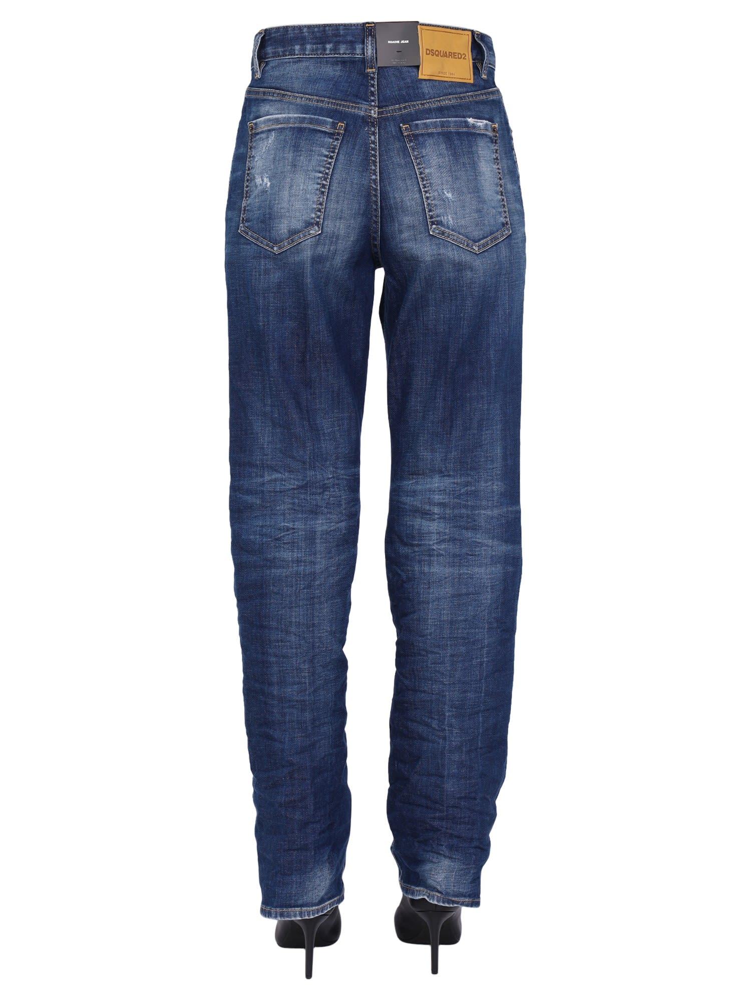 Womens Jeans DSquared² Jeans - Save 12% DSquared² Denim Clean Vintage Wash Roadie Jeans in Blue Navy Blue 