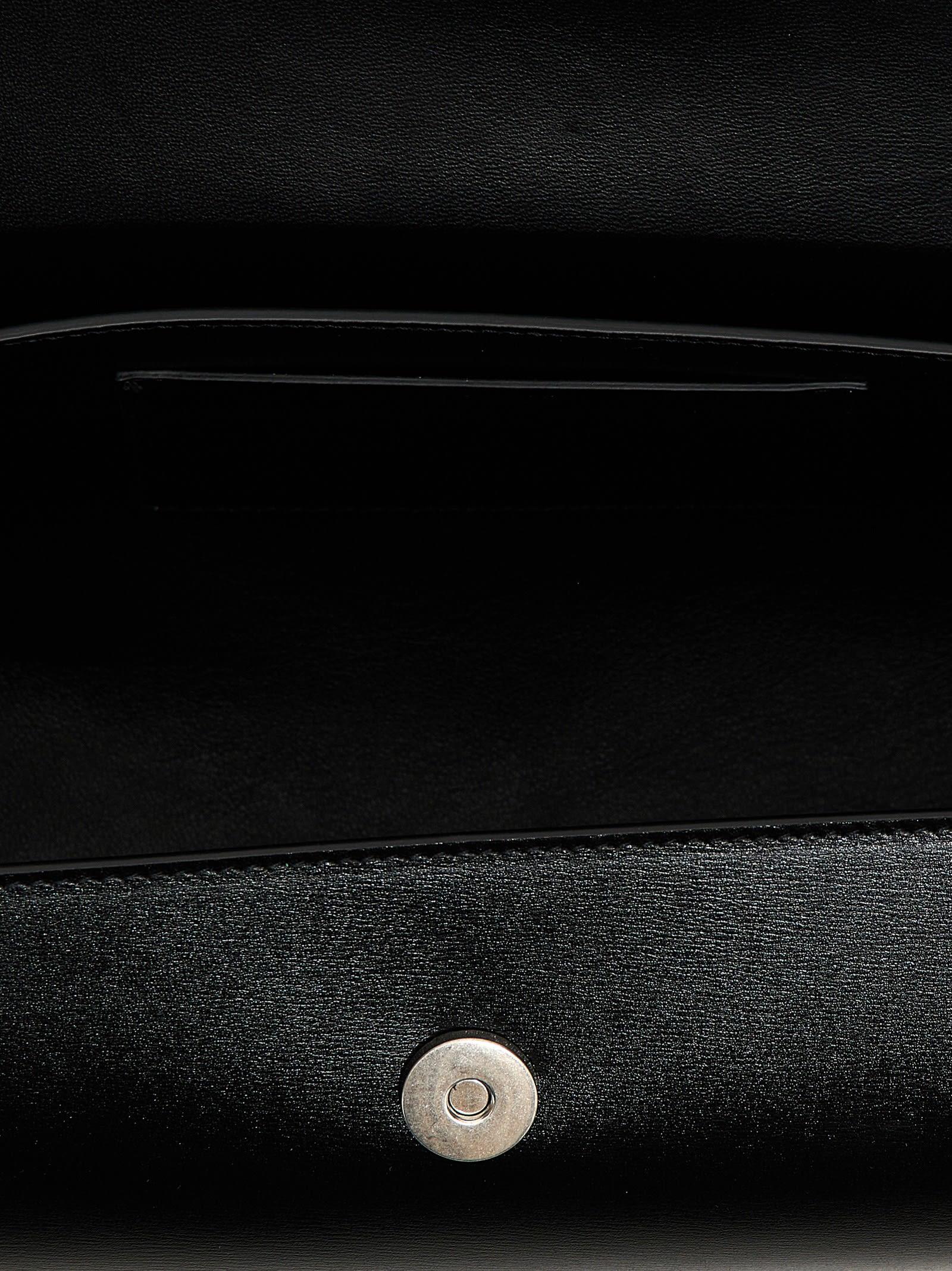 ショルダーバッグ・ポシェット Jil Sander Large Cannolo Shoulder Bag In Black Jil Sander Large Cannolo Padded Shoulder Bag - Black