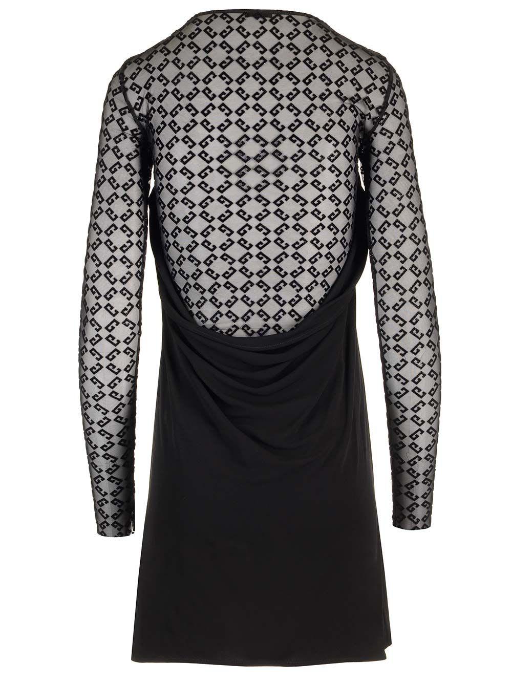 【送料&関税込】Givenchy Jersey And Tulle Mini Dress Givenchy Jersey And Tulle Mini Dress Dresses in Black | Lyst