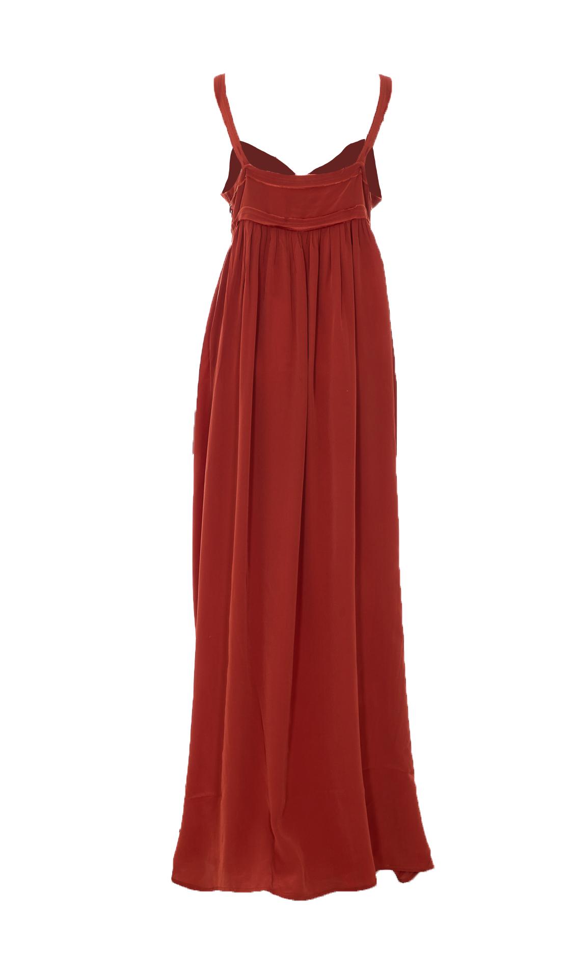 open lace back dress Abito Hibernate Rosso Essentiel Antwerp