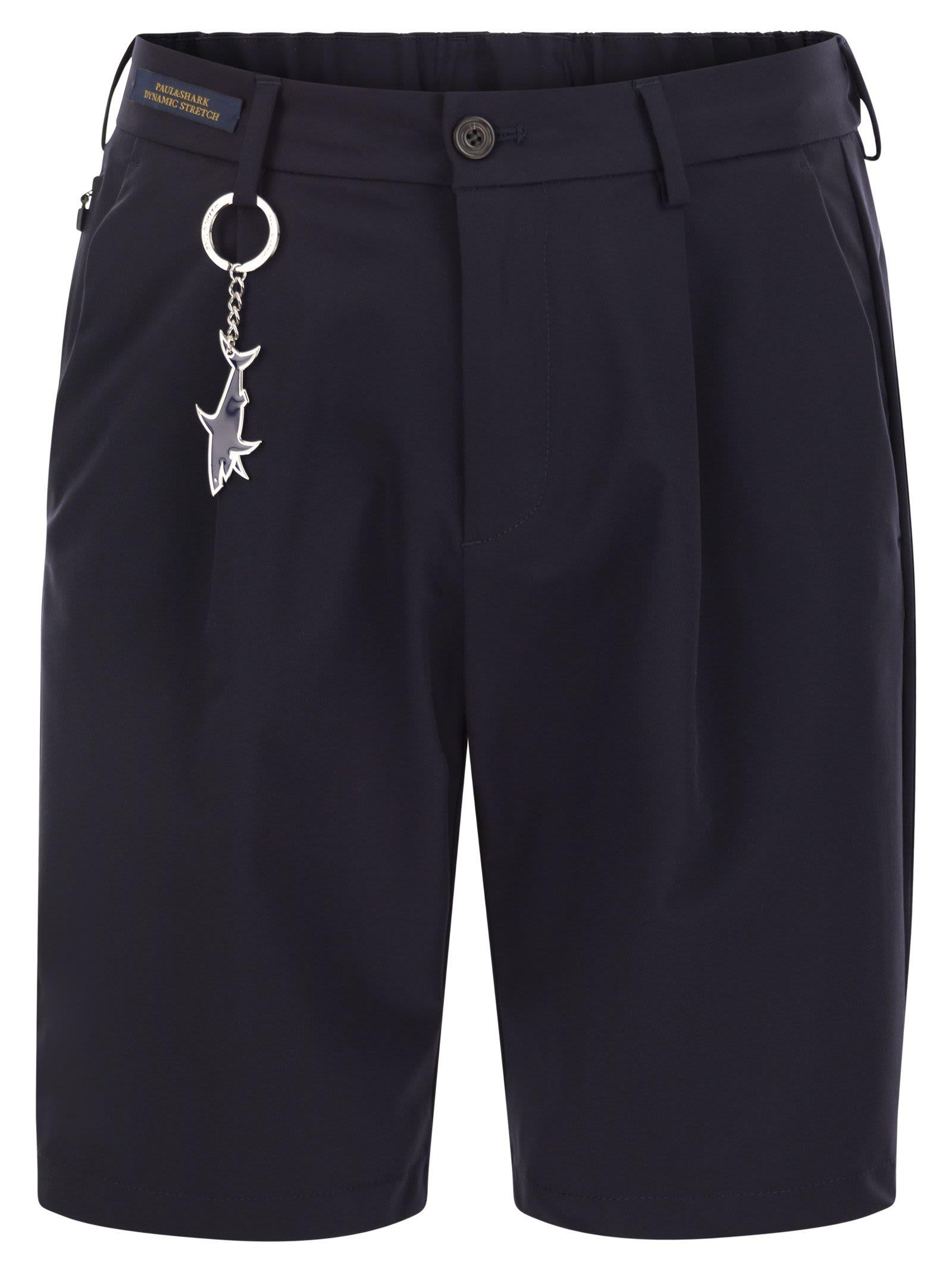 Paul Shark Dynamic Stretch Bermuda Shorts in Blue for Men Lyst UK