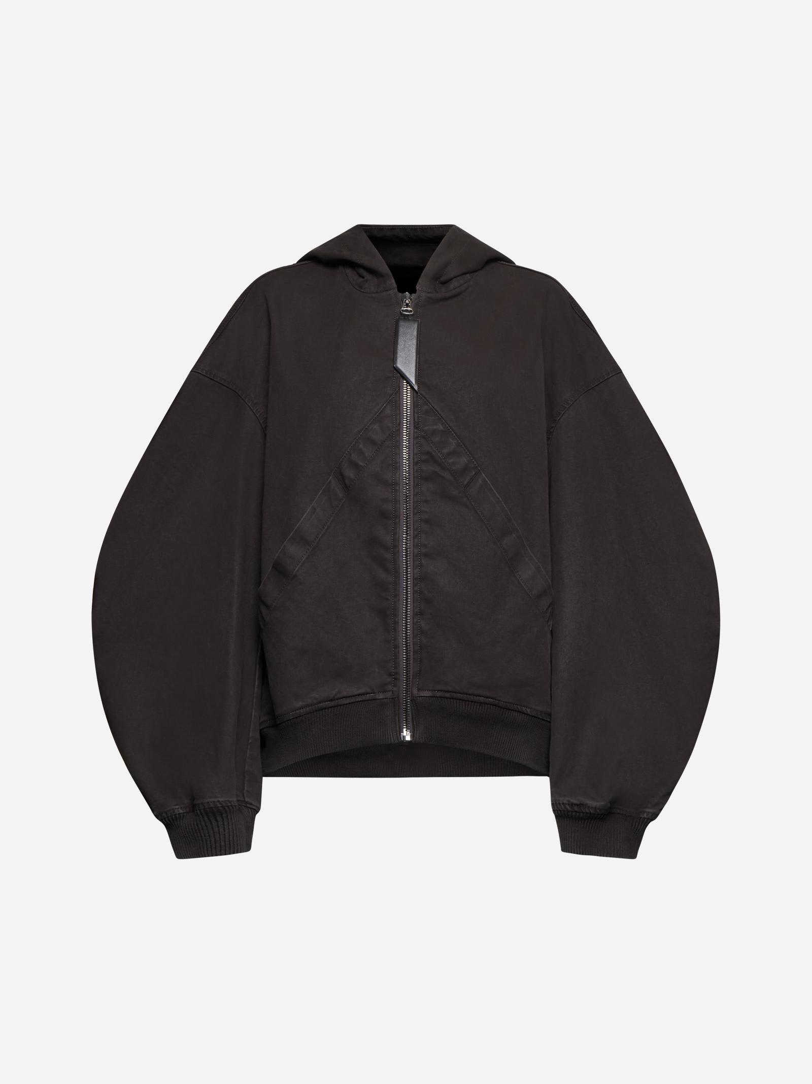 ジャケット THE ATTICO Black Polyester Oversize Bomber Jacket The Attico Black Polyester Oversize Bomber Jacket | italist