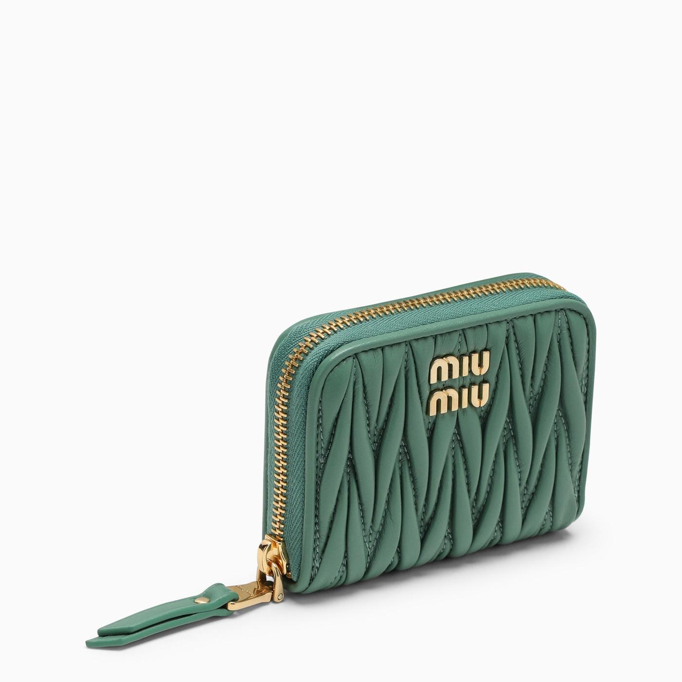 Miu Miu Women's Small Matelassé Nappa Leather Wallet