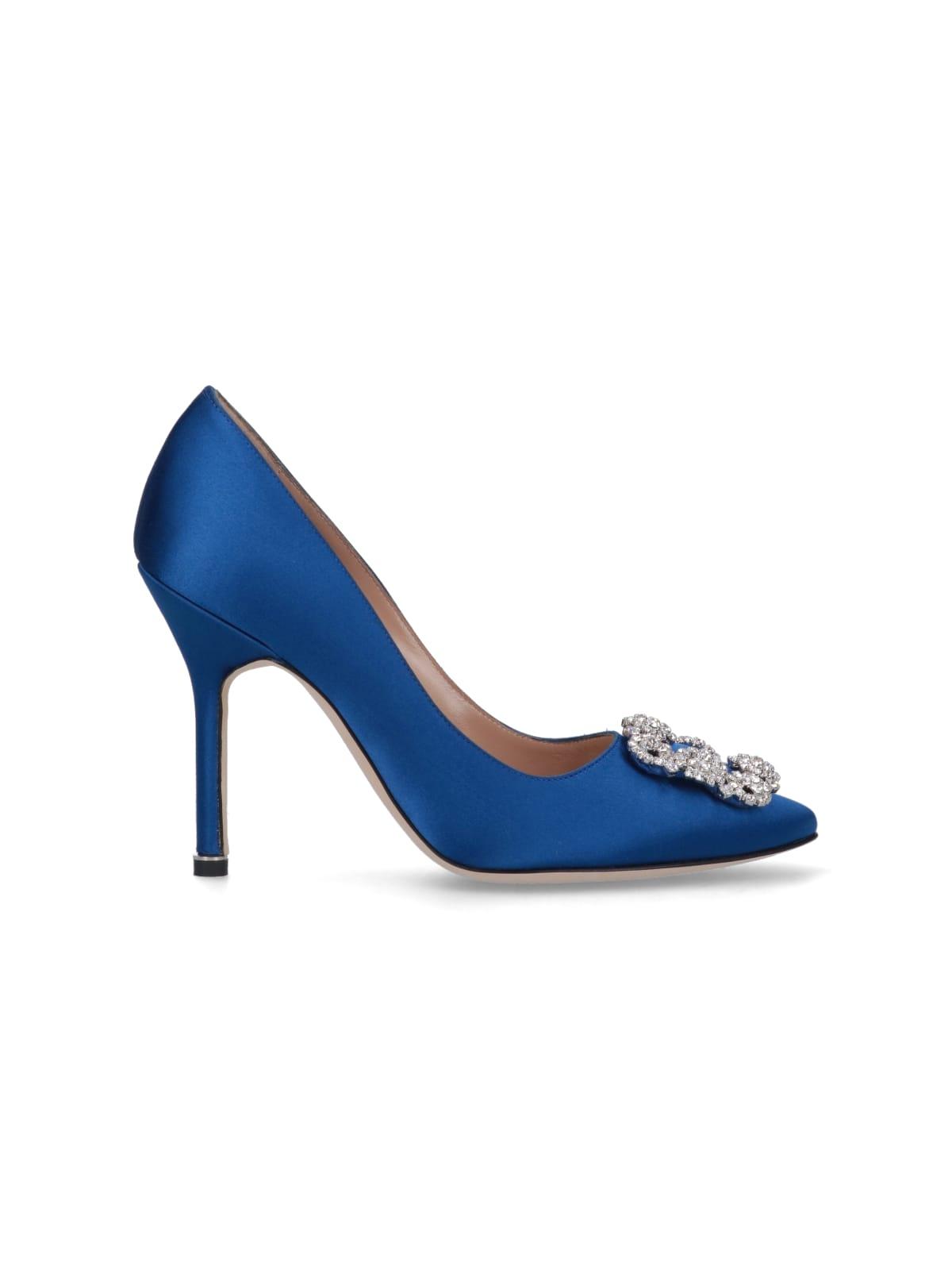 Manolo Blahnik 'hangisi' Pumps in Blue Lyst UK