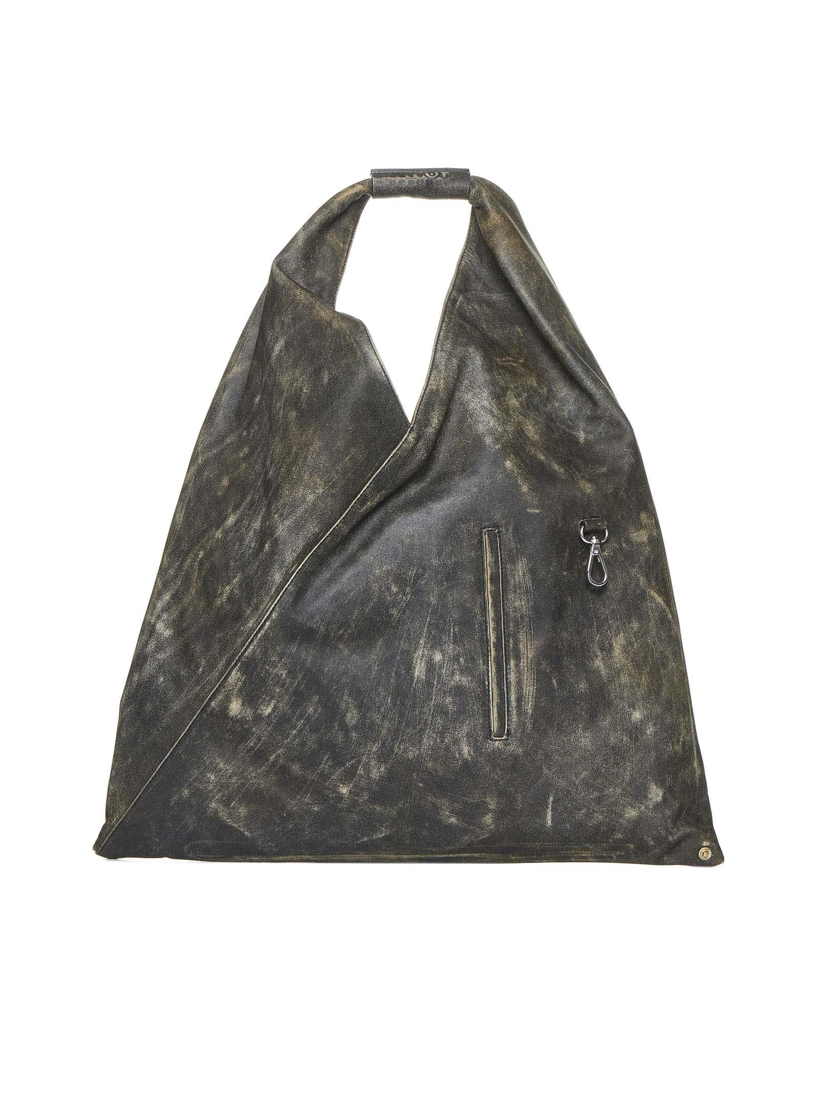 MM6 by Maison Margiela Triangle Medium Tote in Black | Lyst