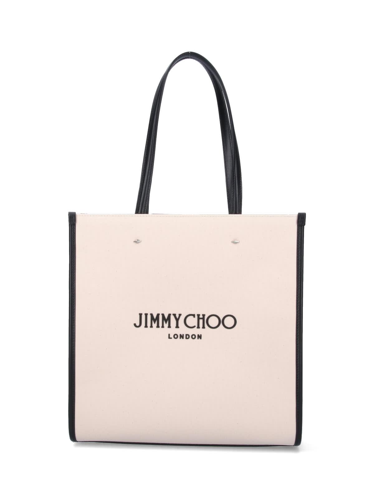 Jimmy Choo N/S Medium Tote Bag in Pink | Lyst Jimmy Choo N/S Medium Tote Bag in Pink | Lyst
