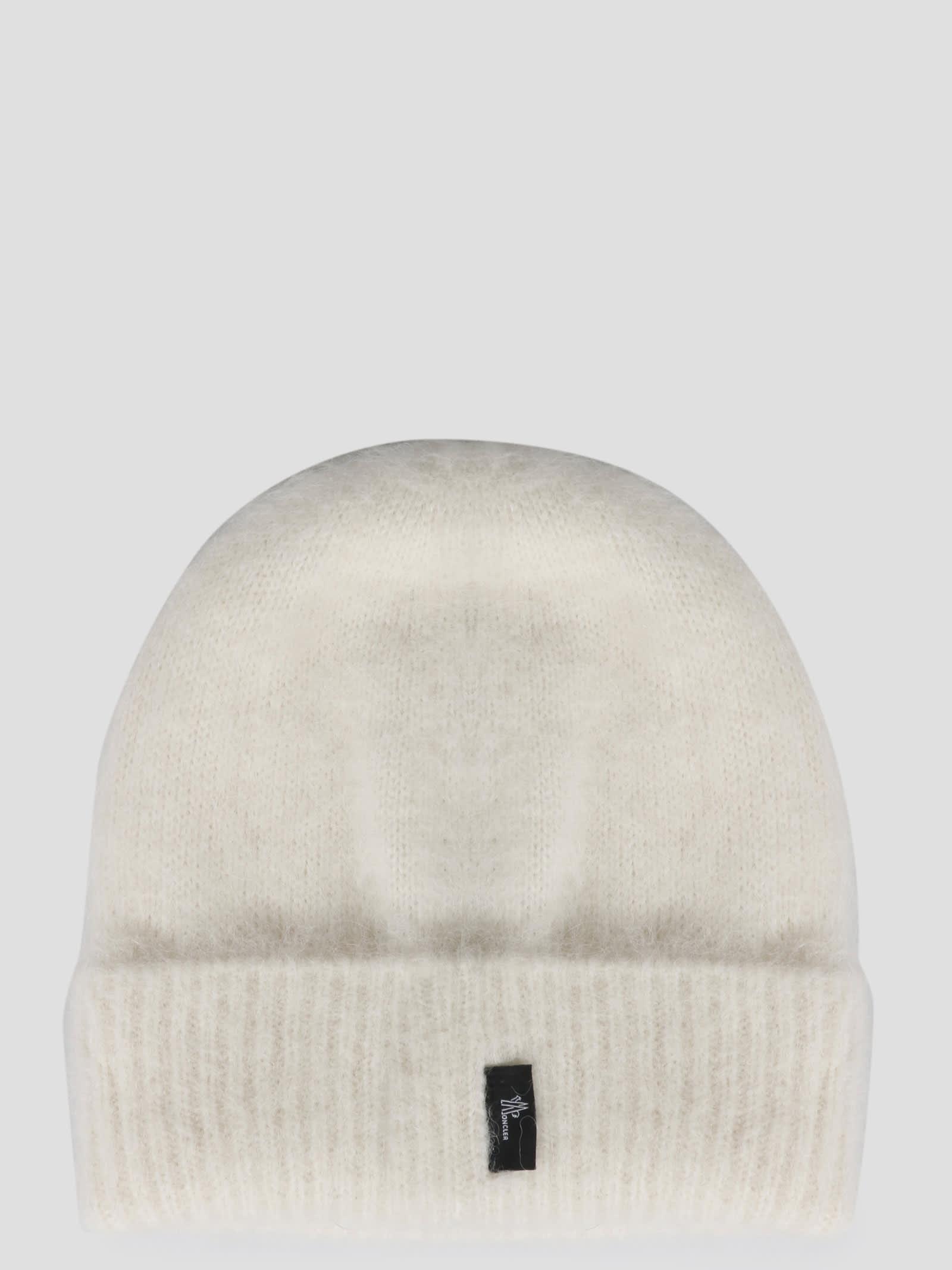 3 MONCLER GRENOBLE Alpaca Beanie in Natural | Lyst