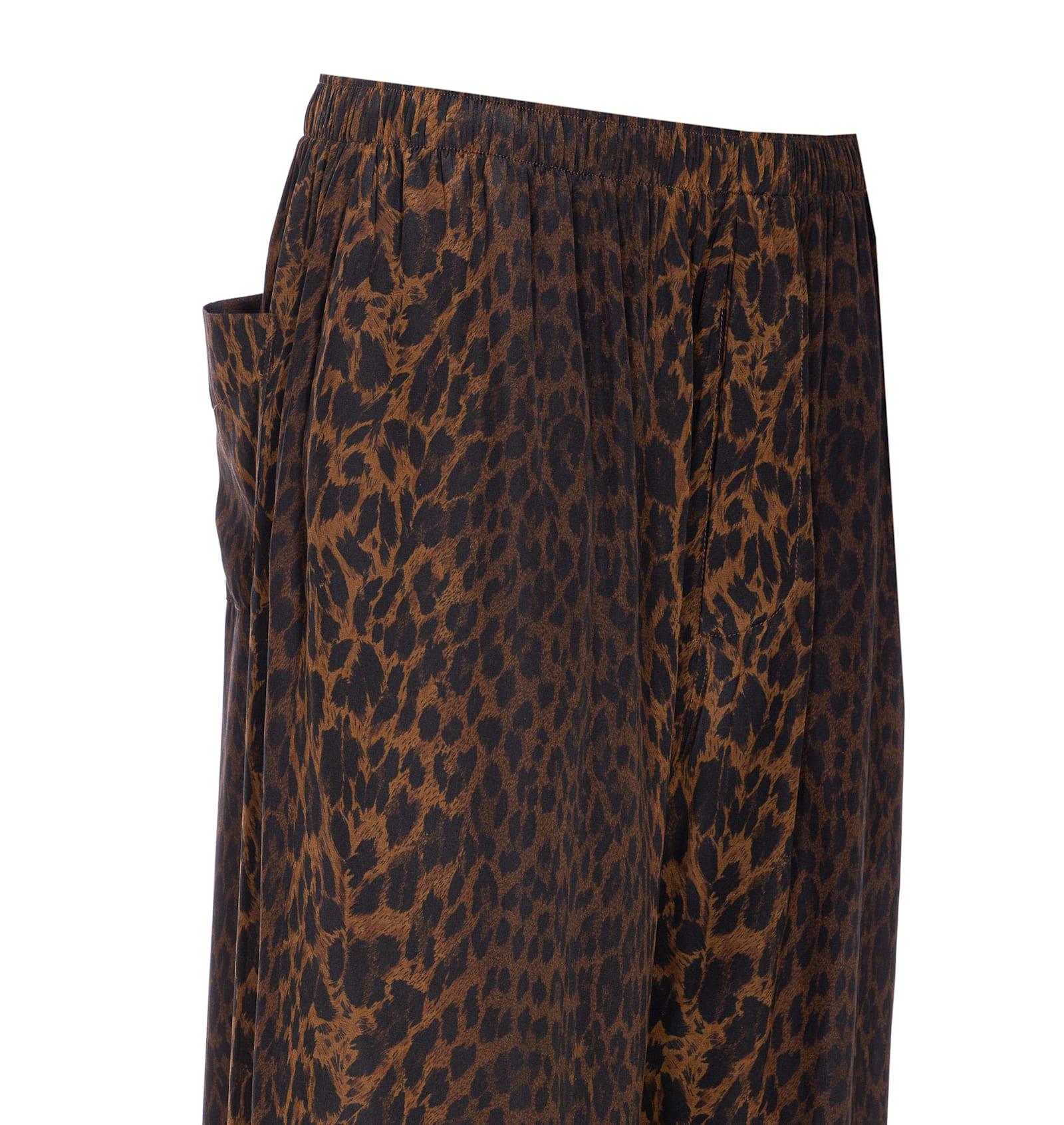 パンツ Balenciaga PYJAMA LEOPARD PRINT PANTS Balenciaga Pyjama Leopard Print Pants in Brown | Lyst
