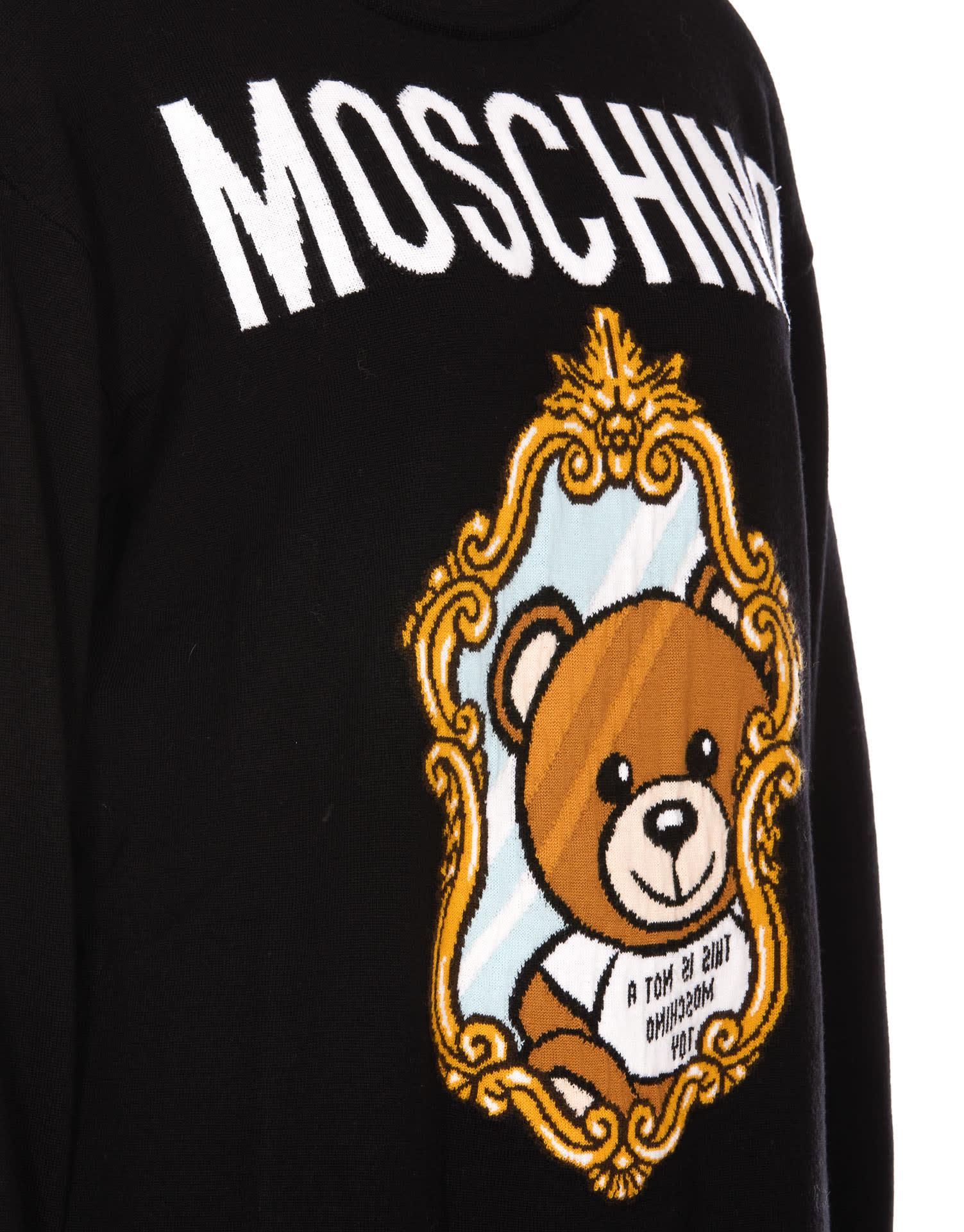 Moschino Mirror Teddy Bear Dress in Black | Lyst