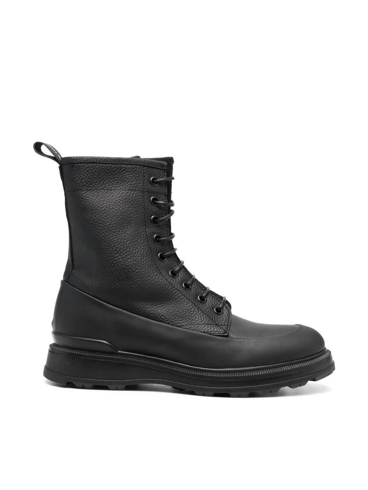 Woolrich Leather Work Boot Gum Bardolino in Black Lyst