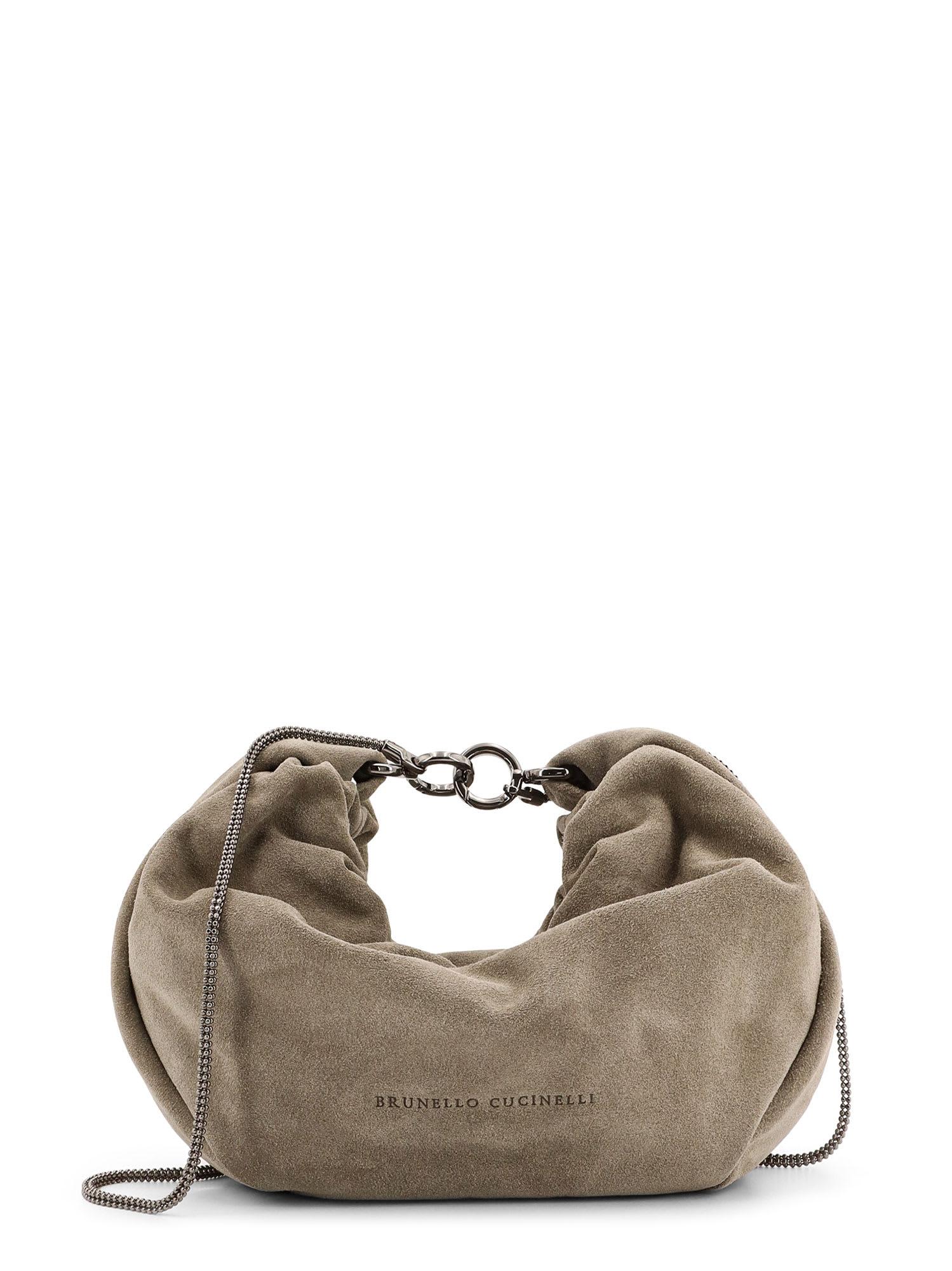 【関税＆送料込み】Brunello Cucinelli Hobo Brioche Bag In G Brunello Cucinelli Hobo Brioche Shoulder Bag in Metallic | Lyst