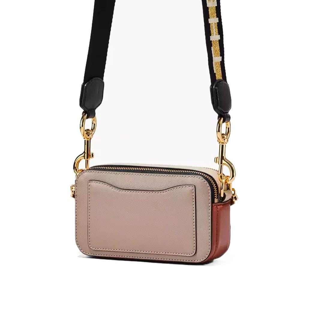 Marc Jacobs The Snapshot Cement Crossbody Bag in Brown