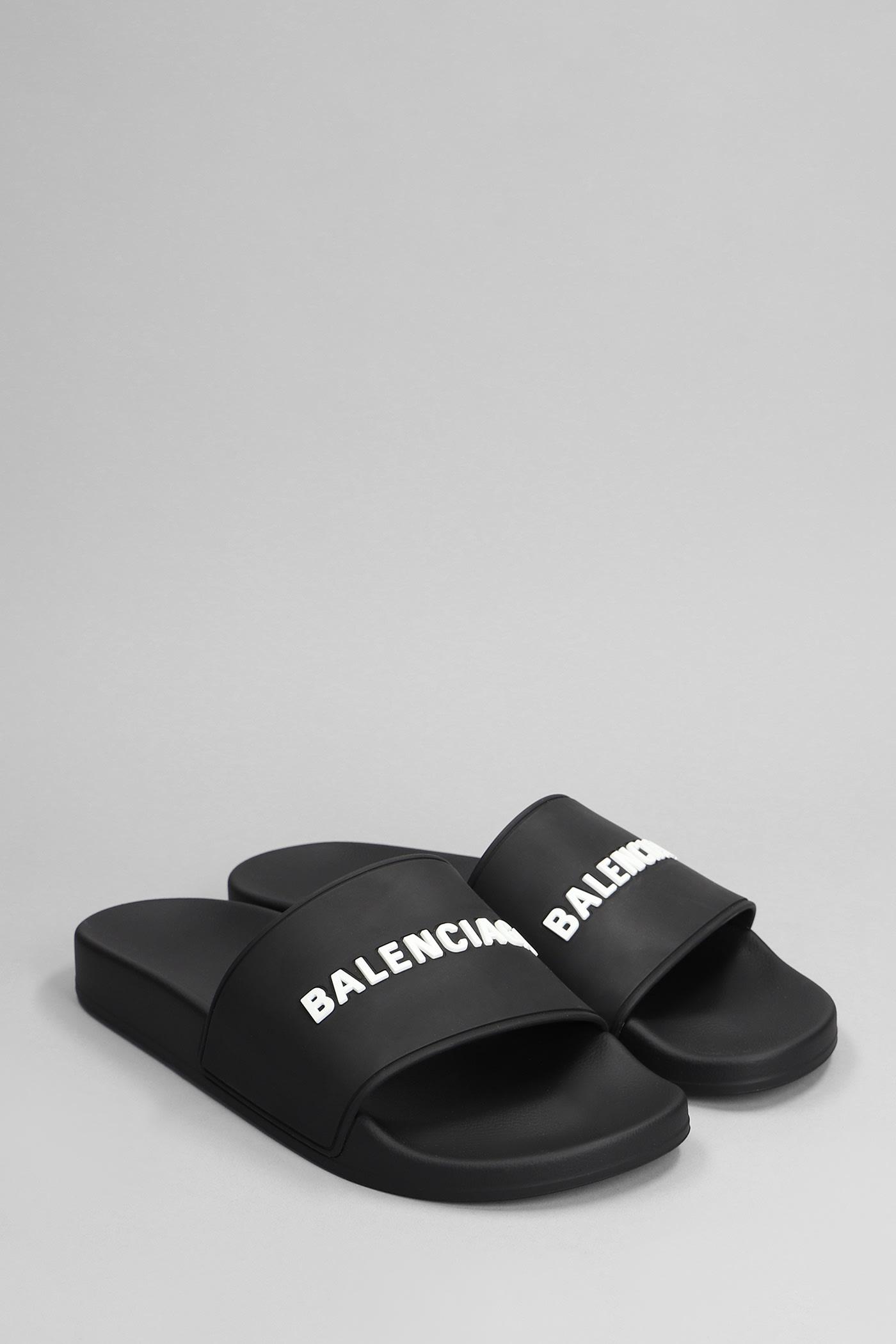 【関税＆送料込み】Balenciaga Pool Slide Slipper-Mule Balenciaga Balenciaga Pool Closed Slide Slipper-Mule
