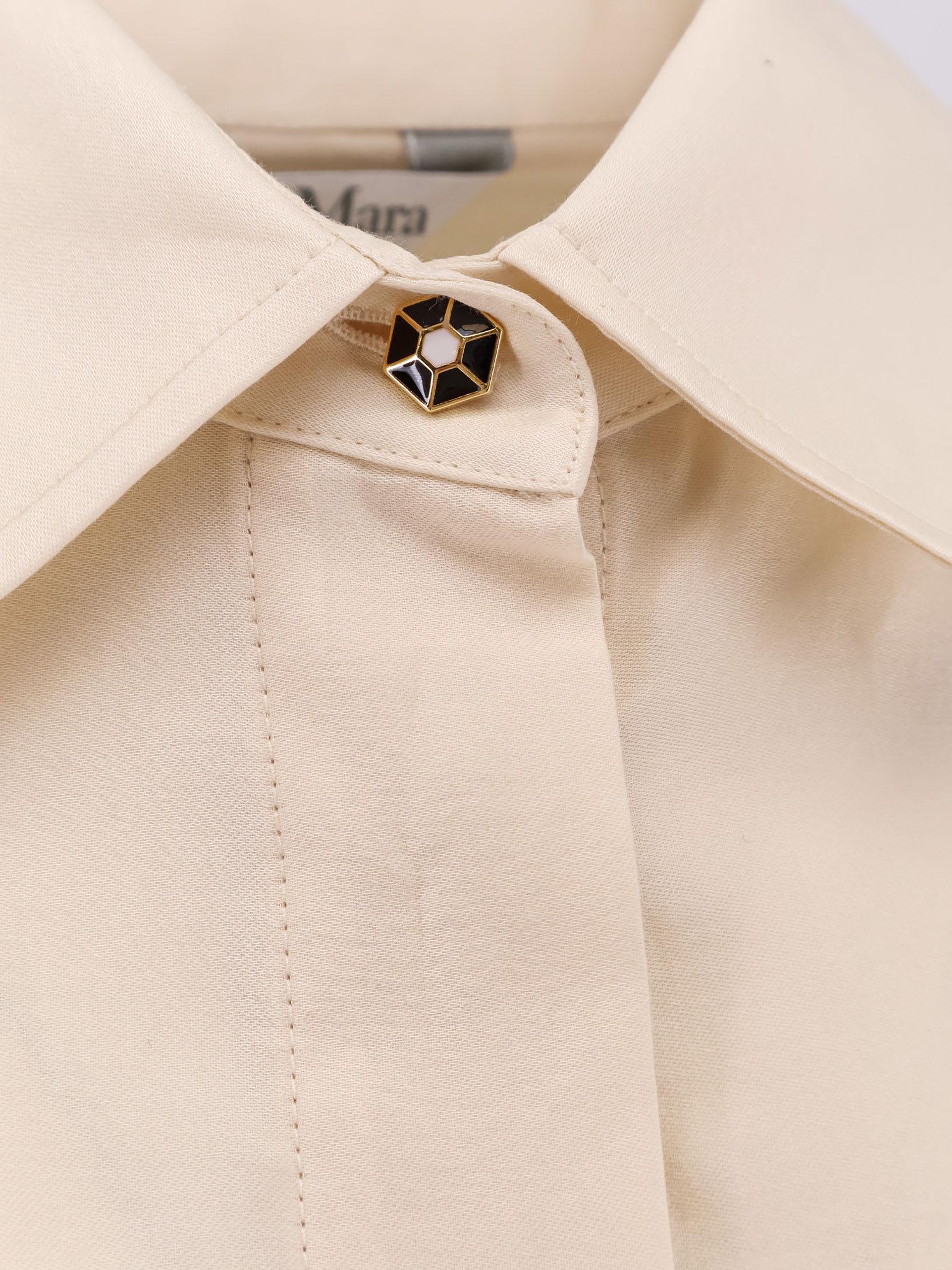 MAX MARA Faraday long cotton shirt ロング コットン シャツ Max Mara Faraday Long Cotton Shirt in White | Lyst