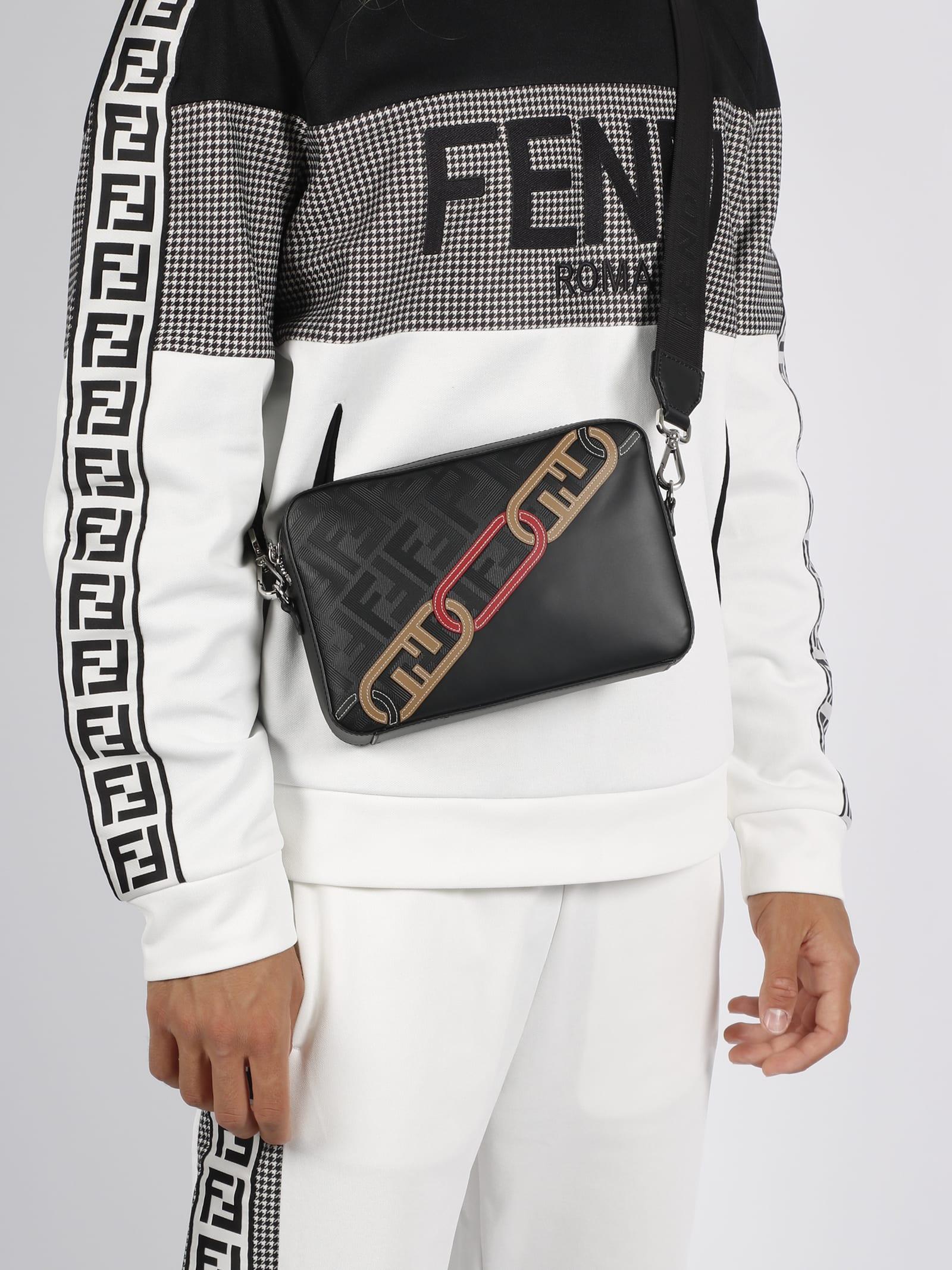Fendi Olock Camera Case Medium Bag in Black for Men