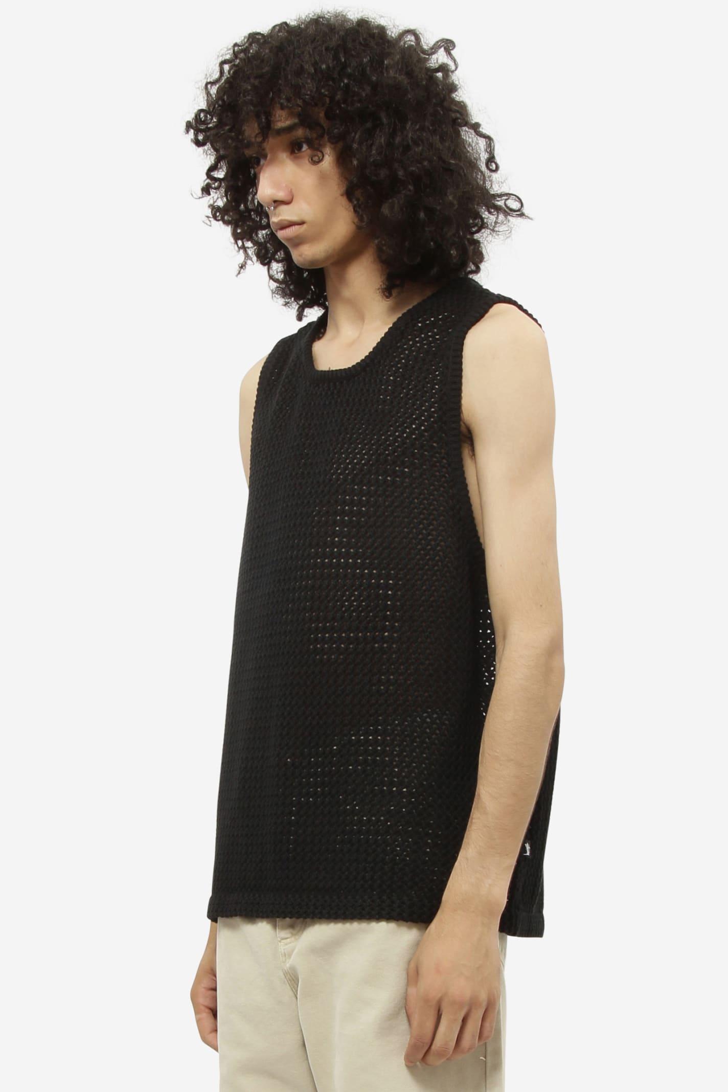 Stussy O Dyed Mesh Tank Top in Black for Men | Lyst
