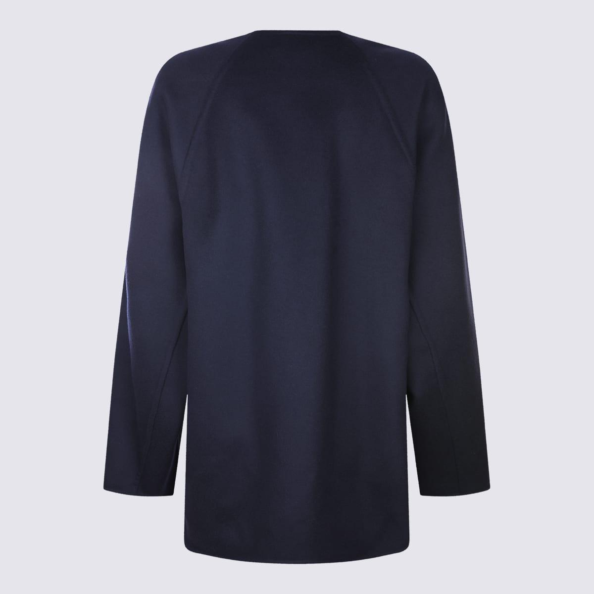 コート BOTTEGA VENETA MIDNIGHT BLUE WOOL BLEND COAT 687cc58c2604dbda98da18b21e6596