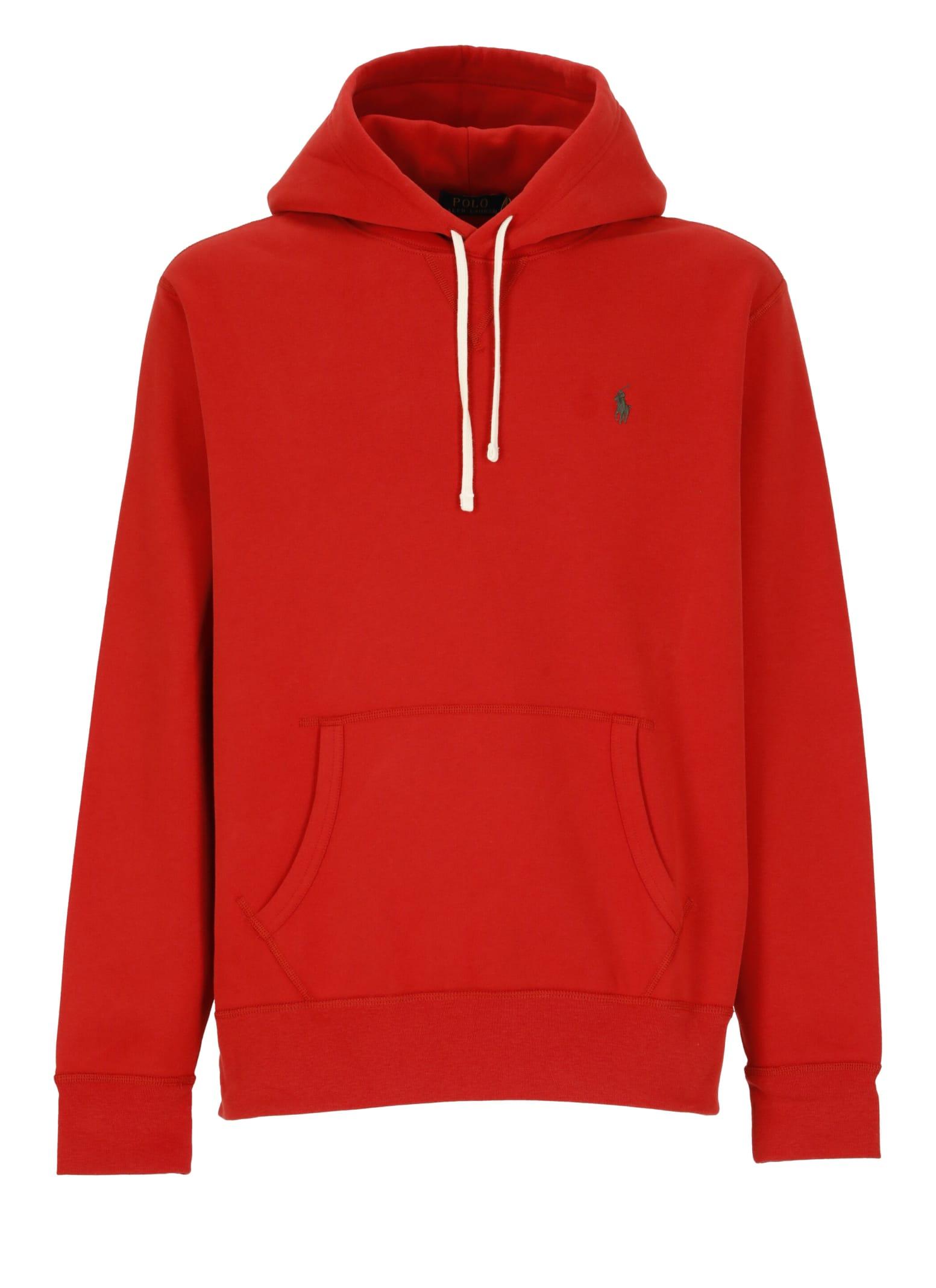 Ralph lauren deals red sweatshirt